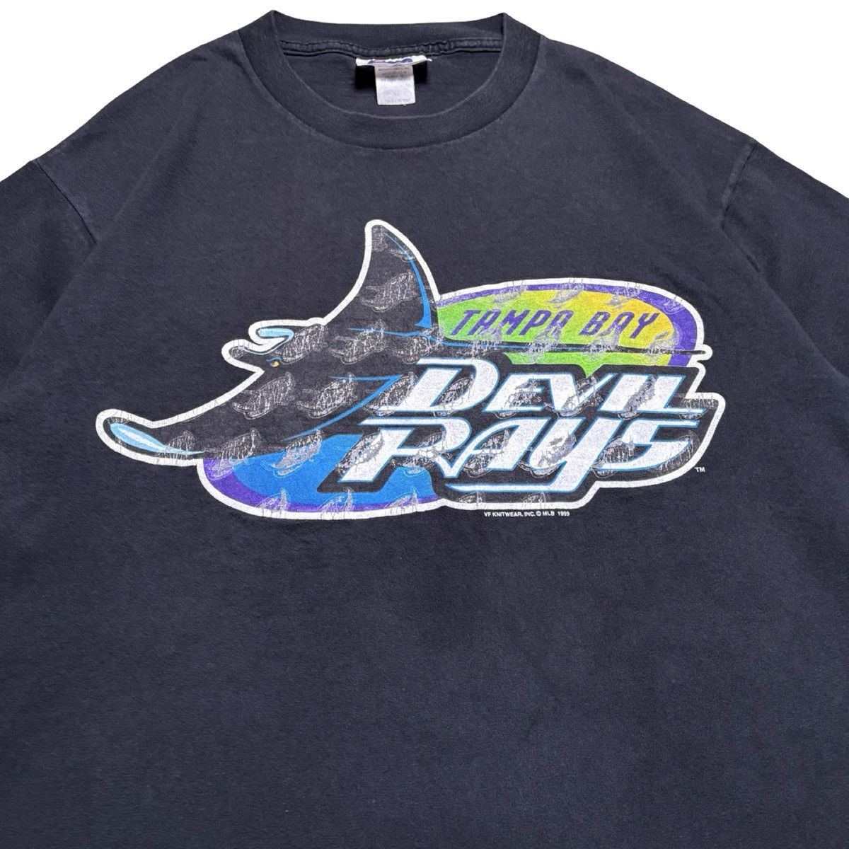 Other Tampa Bay Devil Rays Glitch Graphic T Shirt CSA Faded L Size US L / EU 52-54 / 3 - 2 Thumbnail