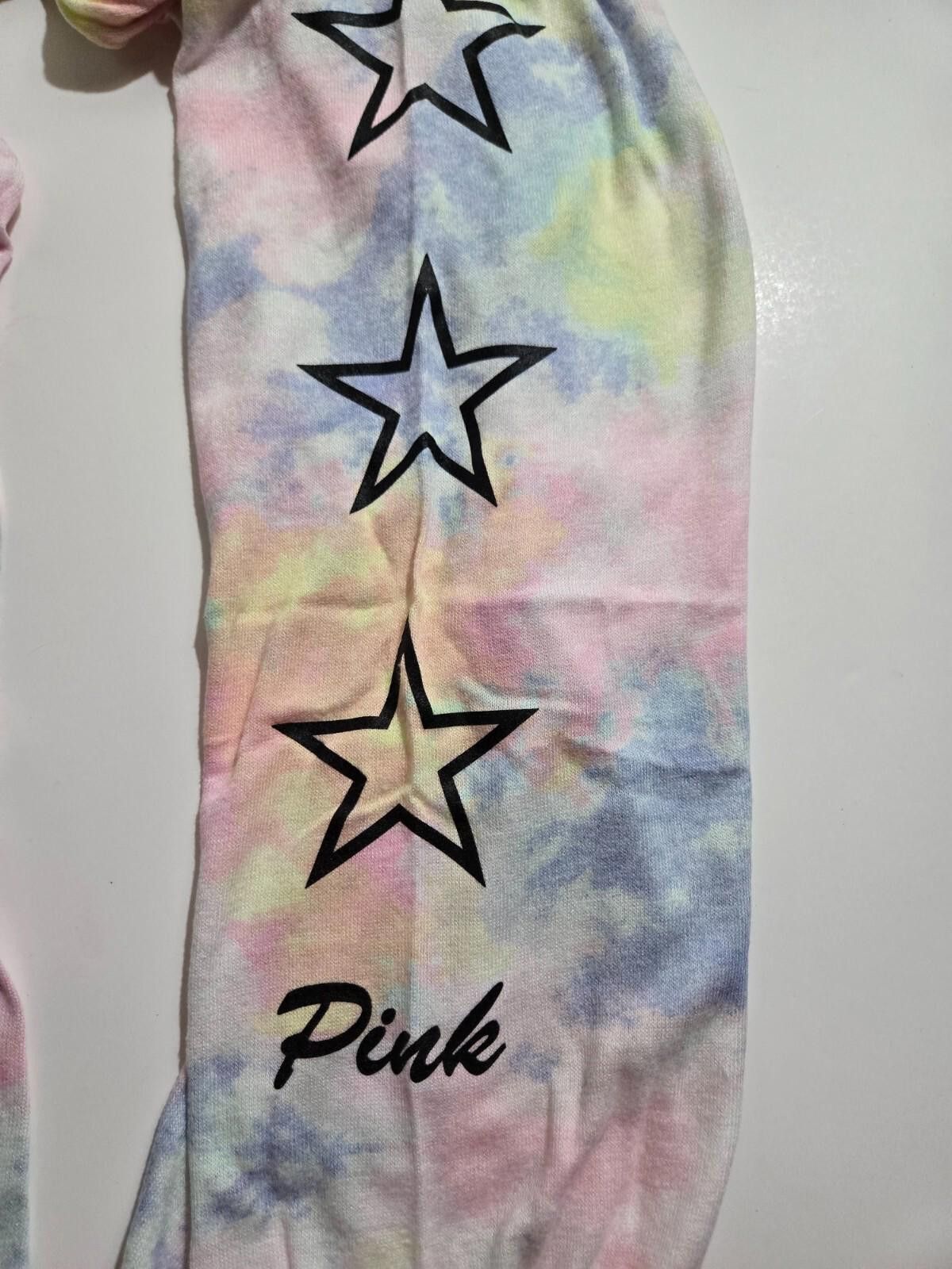 Designer Victorias Secret PINK Sleepwear Rainbow Tie Dye NIP NEW Size 36" / US 14 / IT 50 - 3 Thumbnail