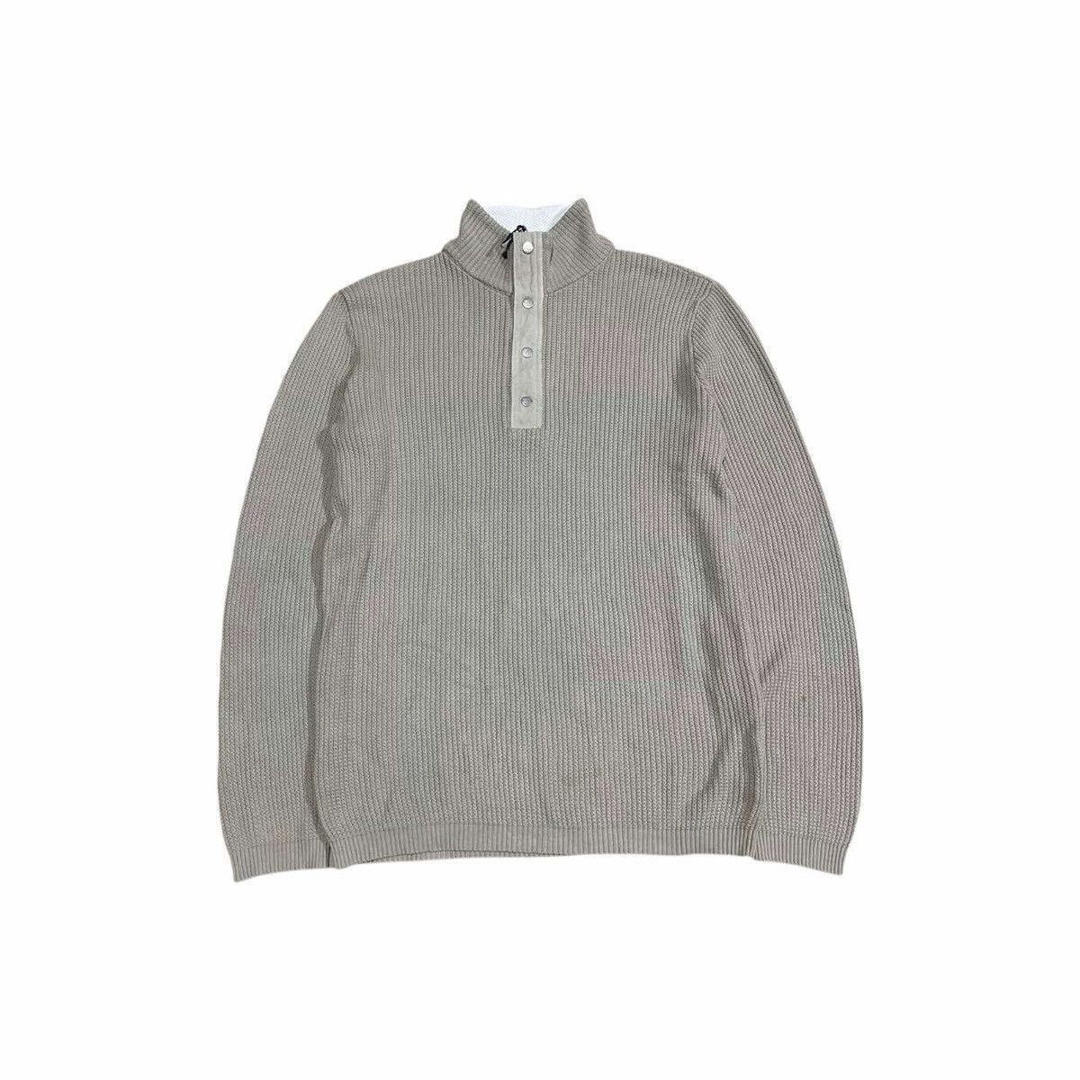 Designer × Ermenegildo Zegna 🔥Vintage Zegna Sport Ribbed Knit Double Layer Polo Ls Shirt Size US M / EU 48-50 / 2 - 3 Thumbnail