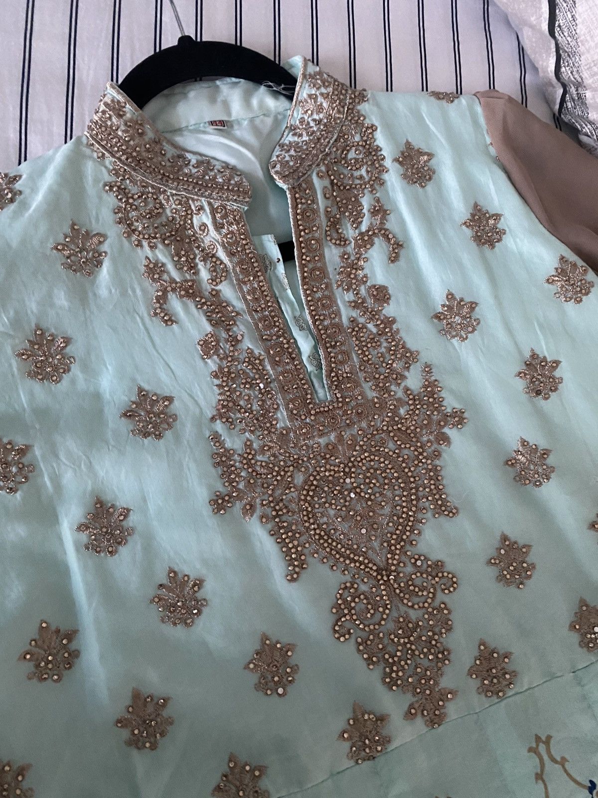 Other Indian Bollywood Anarkali Set of 3 Pakistani Party Midi . Size L / US 10 / IT 46 - 7 Thumbnail