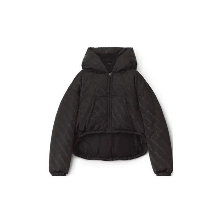 Alexander Wang Alexander Wang Black Logo Puffer Jacket for Women - Size XL / US 12-14 / IT 48-50 - 2 Thumbnail