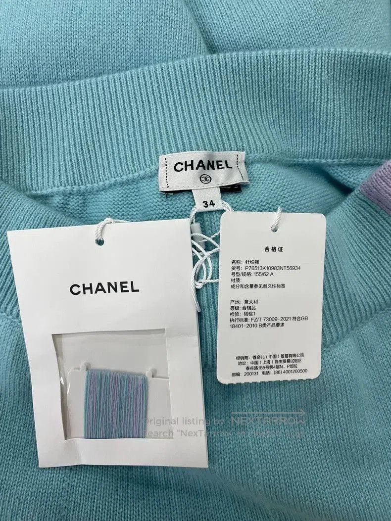 Chanel Chanel 24C Cashmere Wide-Leg Pants. Size US 34 / EU 50 - 4 Thumbnail