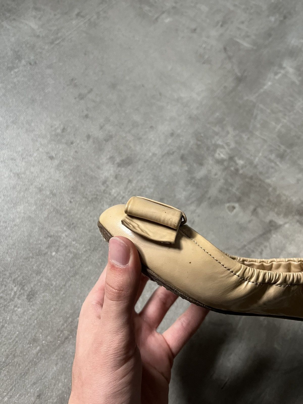 Prada Prada ballet yellow cream vintage women shoes Size US 9.5 / IT 39.5 - 4 Thumbnail