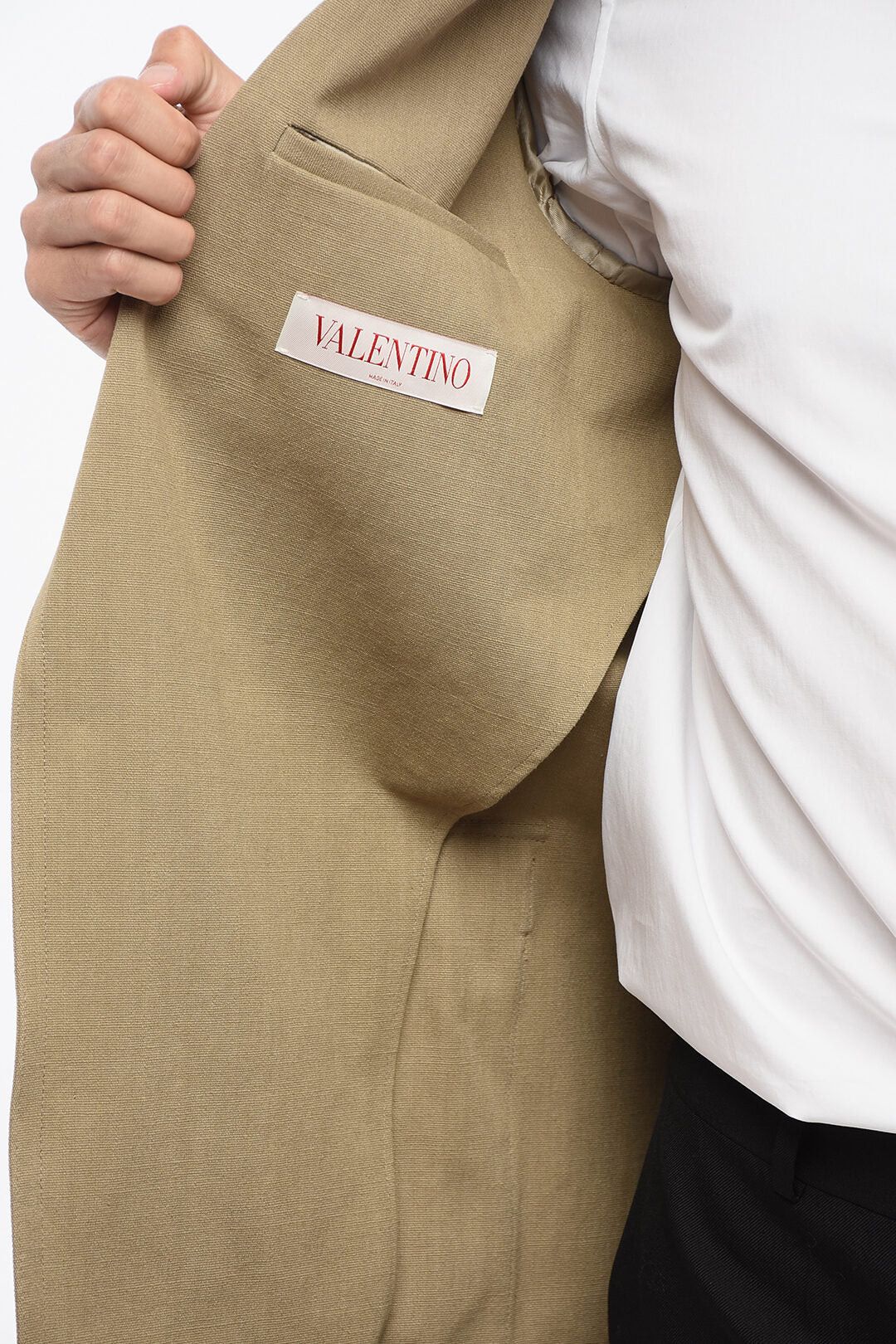 Valentino og1mm0426 Two-Button Jacket in Beige Size US S / EU 44-46 / 1 - 5 Thumbnail