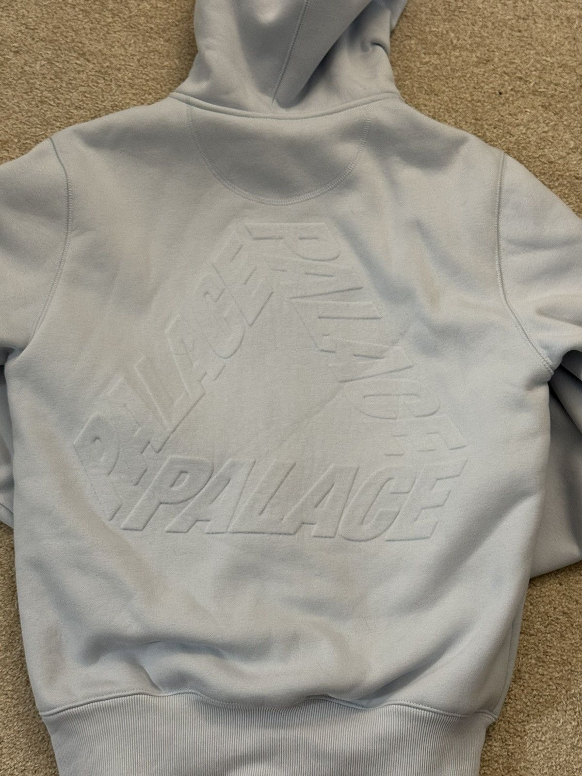 Palace Palace Thermal Embossed P3 Zip Hood (Faint Blue) Size US M / EU 48-50 / 2 - 3 Thumbnail