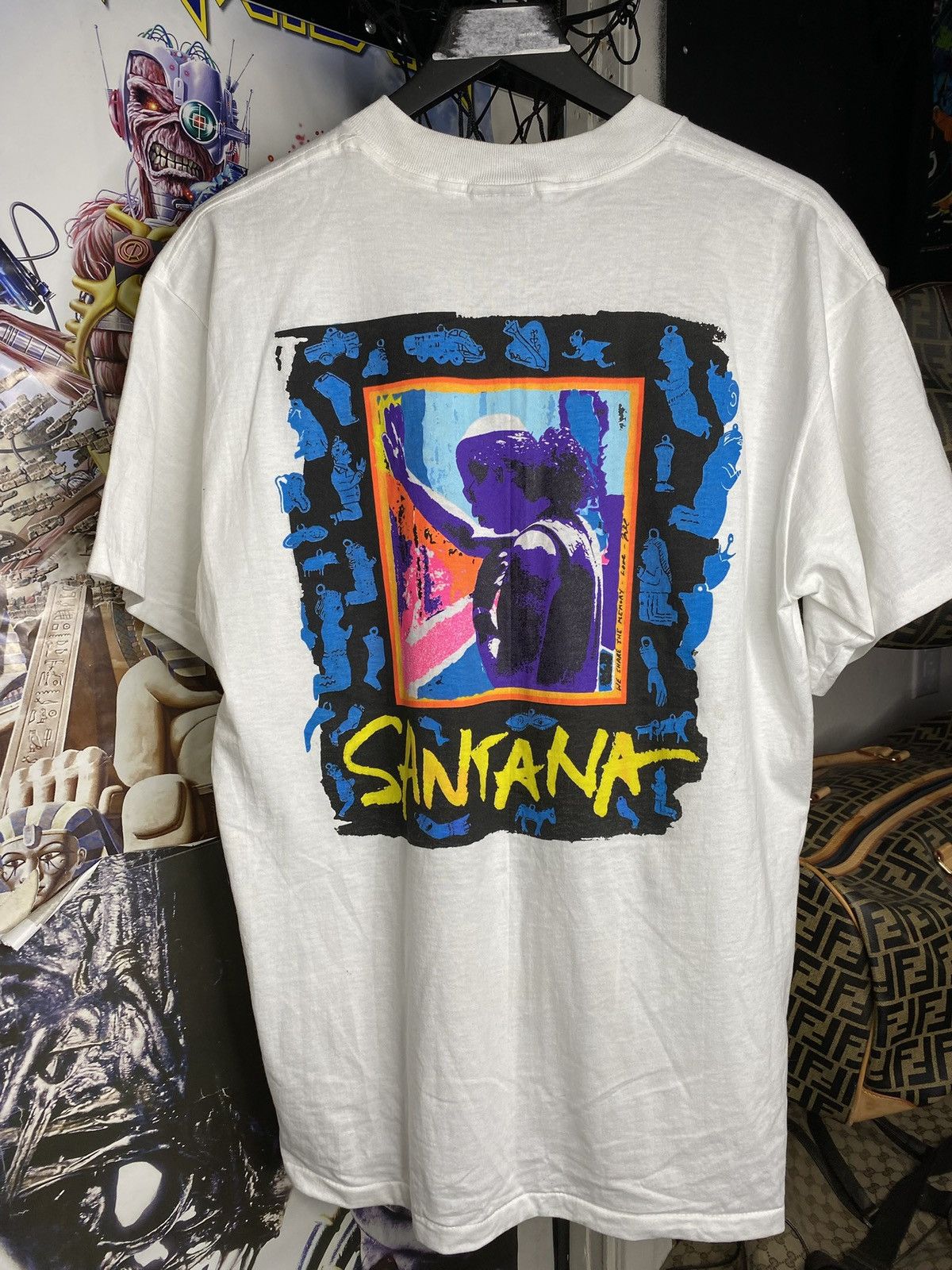 Vintage 90’s Santana Band T-Shirt Rare Size Large