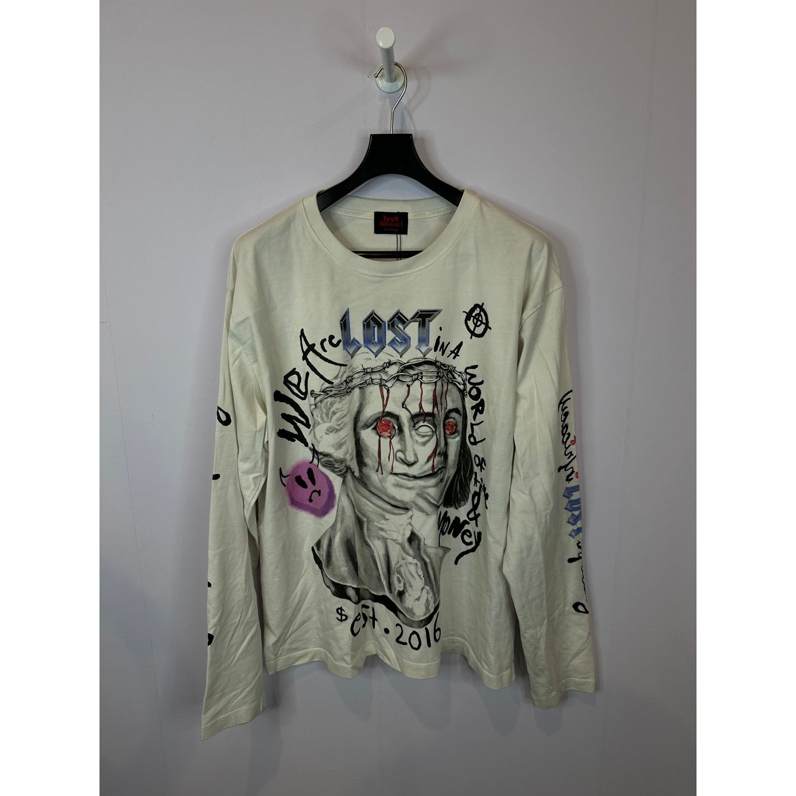 Other Lost Intricacy LS White Benjamin Franklin Used XXL Size US XXL / EU 58 / 5 - 1 Thumbnail