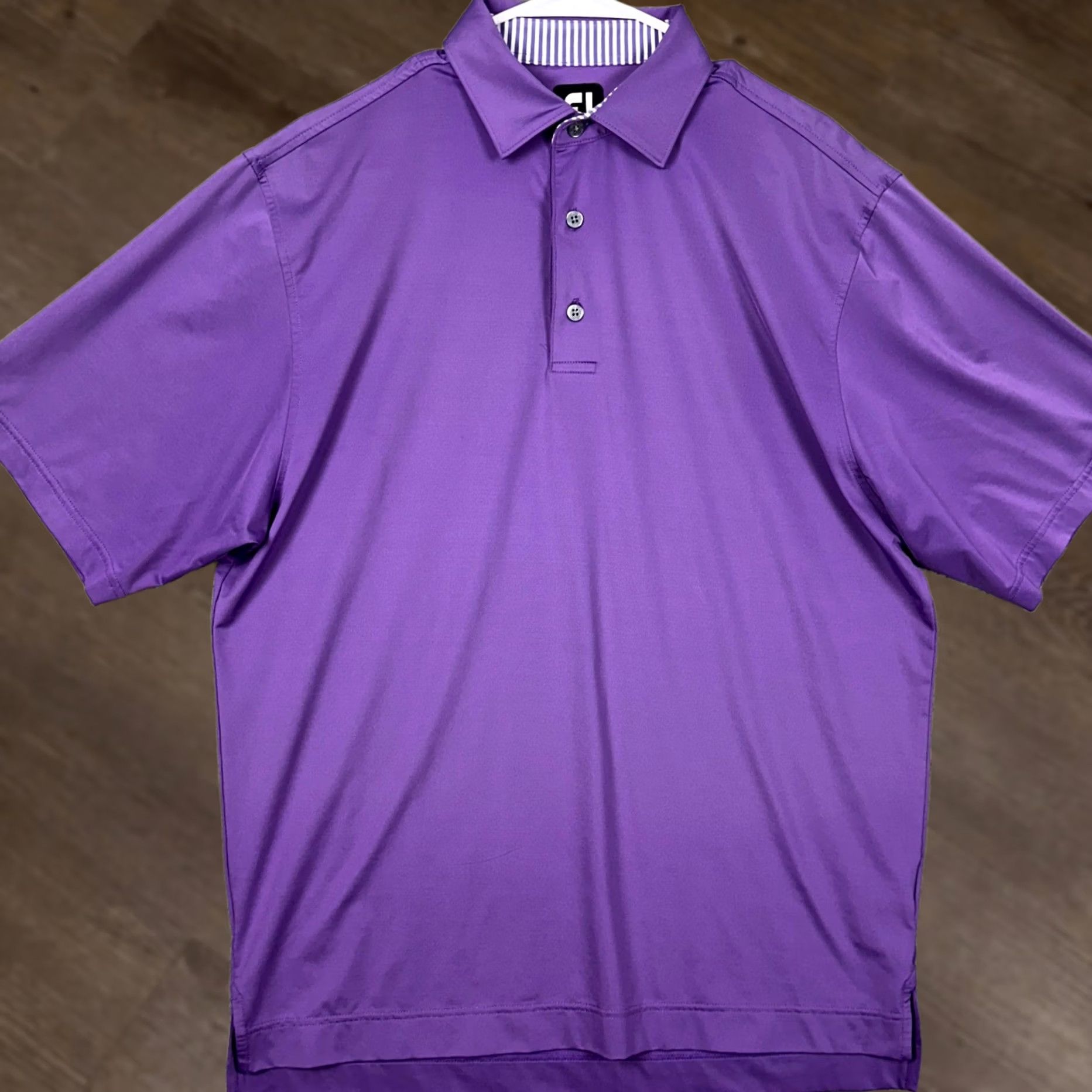 Footjoy FootJoy Golf Polo Shirt Shirt Men M Purple Short Sleeve Stretch Breathable Casual EUC Size US M / EU 48-50 / 2 - 1 Thumbnail