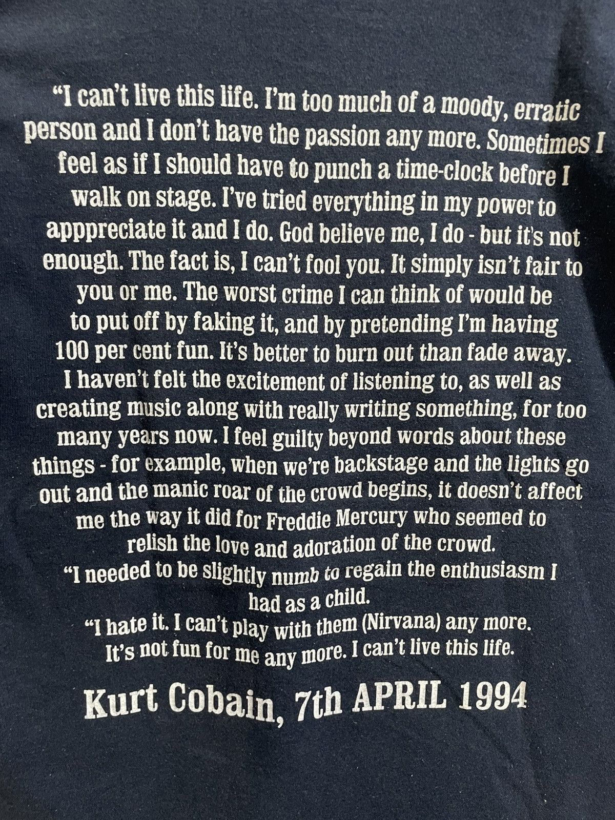 Band Tees Vintage Kurt Cobain Nirvana T-Shirt Bootleg Size US S / EU 44-46 / 1 - 5 Thumbnail