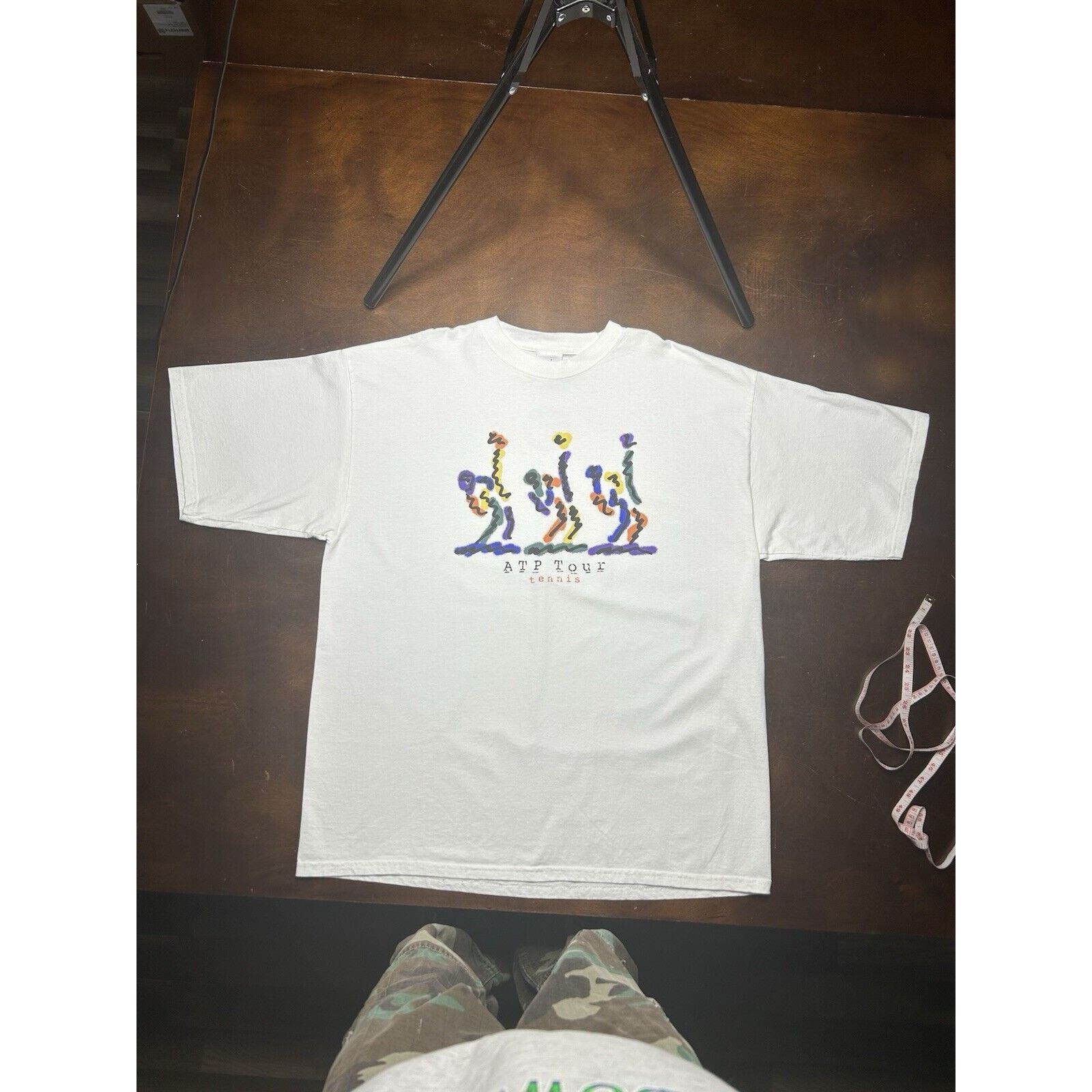 Other Vintage 90s Official Tennis ATP Tour Short Sleeve Shirt Rare Size US XXL / EU 58 / 5 - 9 Thumbnail