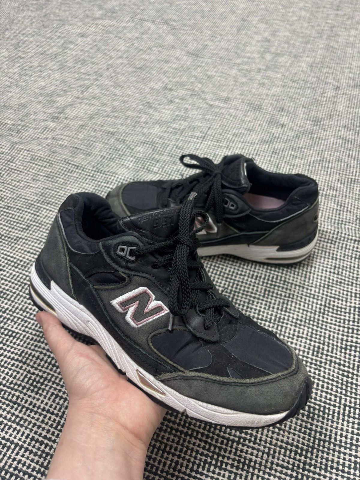 New Balance new balance 991 made in England gray pink essentials Size US 8 / IT 38 - 1 Thumbnail