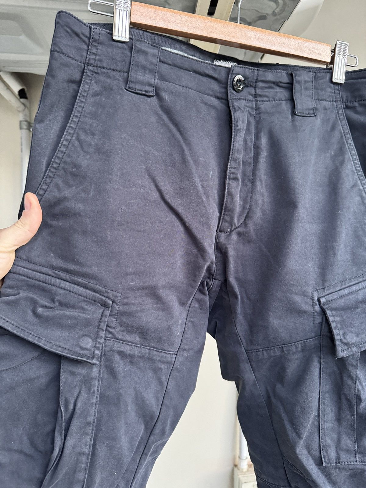 C.P. Company Total Eclipse Dark Navy Stretch Sateen Cargo Pants 44 Size US 28 / EU 44 - 9 Thumbnail