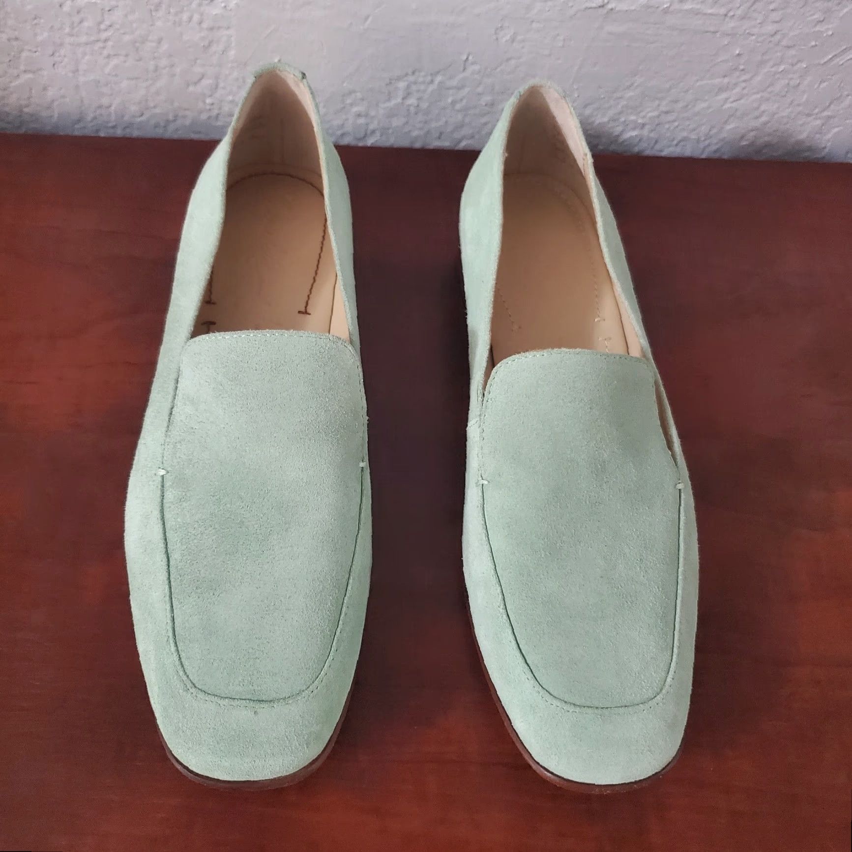 Elizabeth and James Elizabeth and James Cassi Suede Loafers Womens 7B Mint Green Slip On Flats Size US 7 / IT 37 - 2 Thumbnail