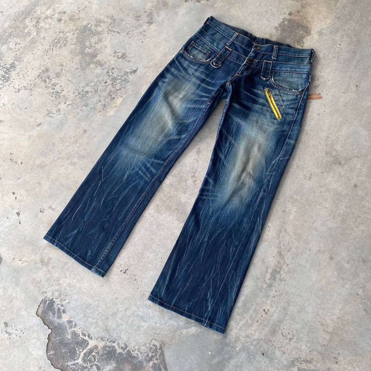 Vintage RARE WRANGLER DOUBLE WAIST RUSTY THUNDERSTORM GHOST CLAWMARK Size US 30 / EU 46 - 10 Thumbnail