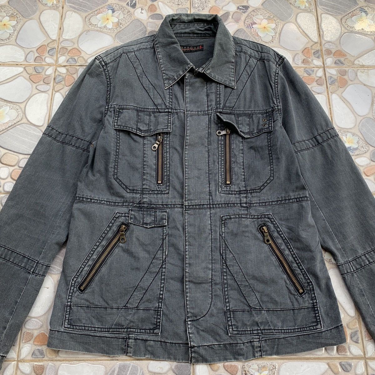 Morgan Homme × Other Morgan Homme Denim MultiPocket Utility Zipper Jacket Size S / US 4 / IT 40 - 4 Thumbnail