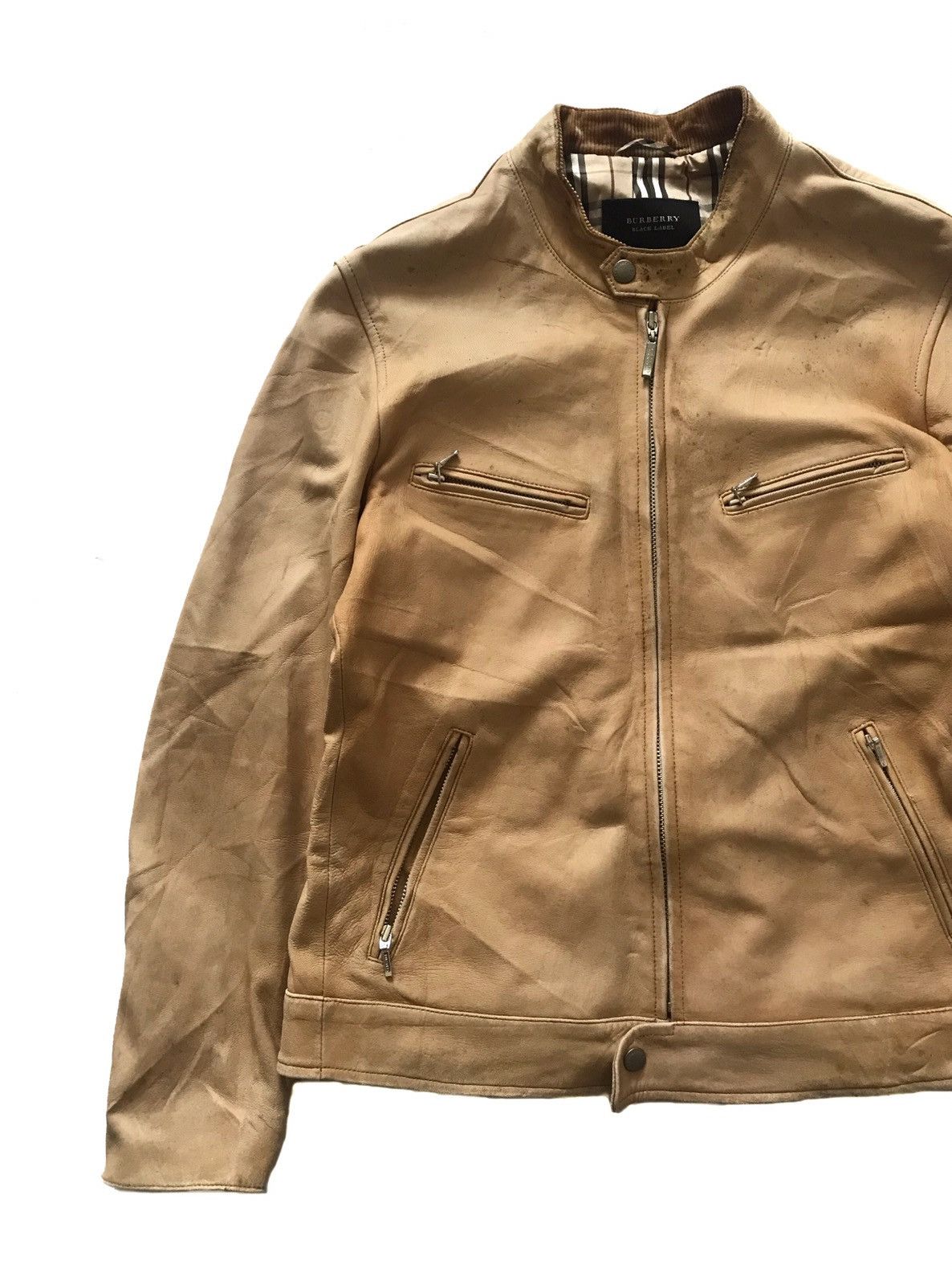 Burberry BURBERRY BIKER PUNK LEATHER JACKET Size US L / EU 52-54 / 3 - 3 Thumbnail