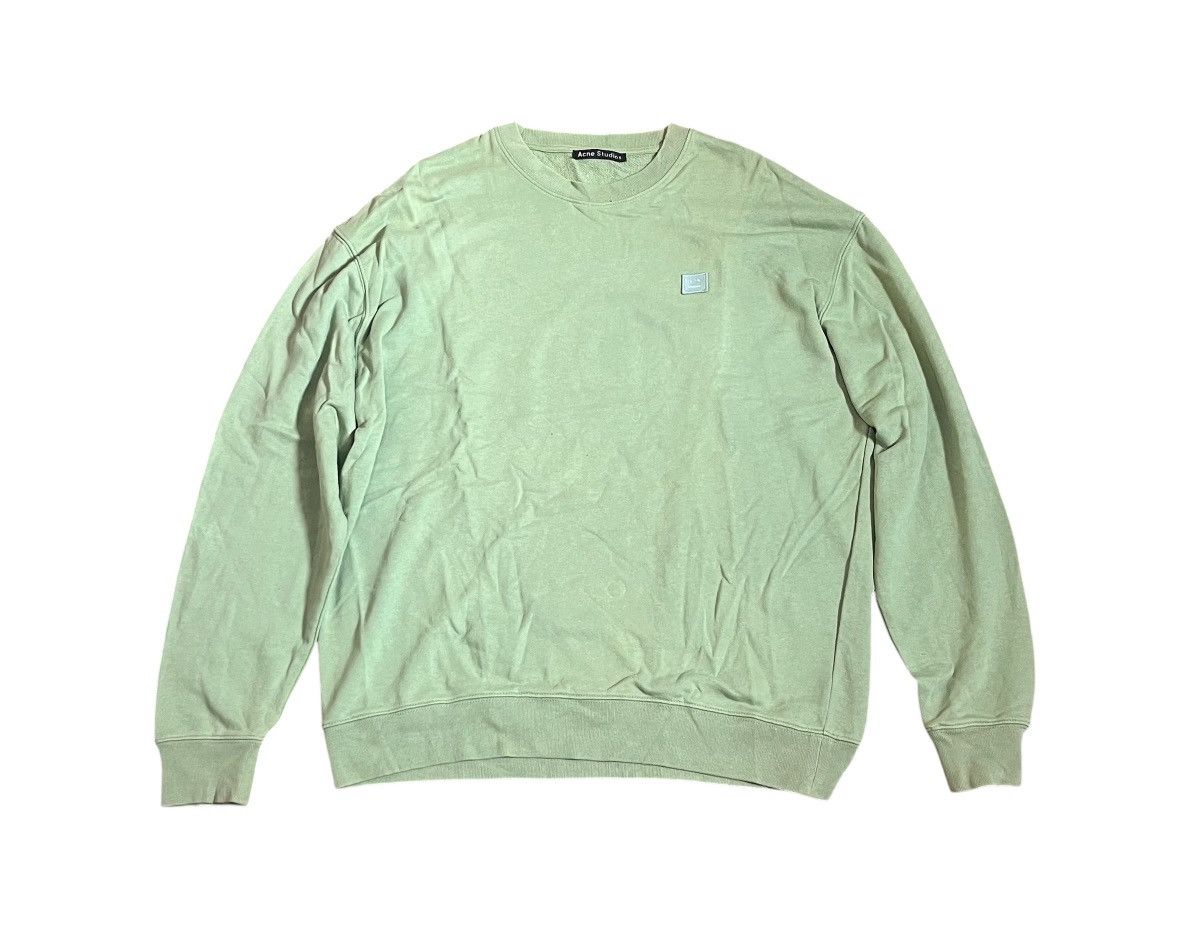 Acne Studios Acne studios face matcha green oversized sweatshirt Size US XL / EU 56 / 4 - 1 Thumbnail