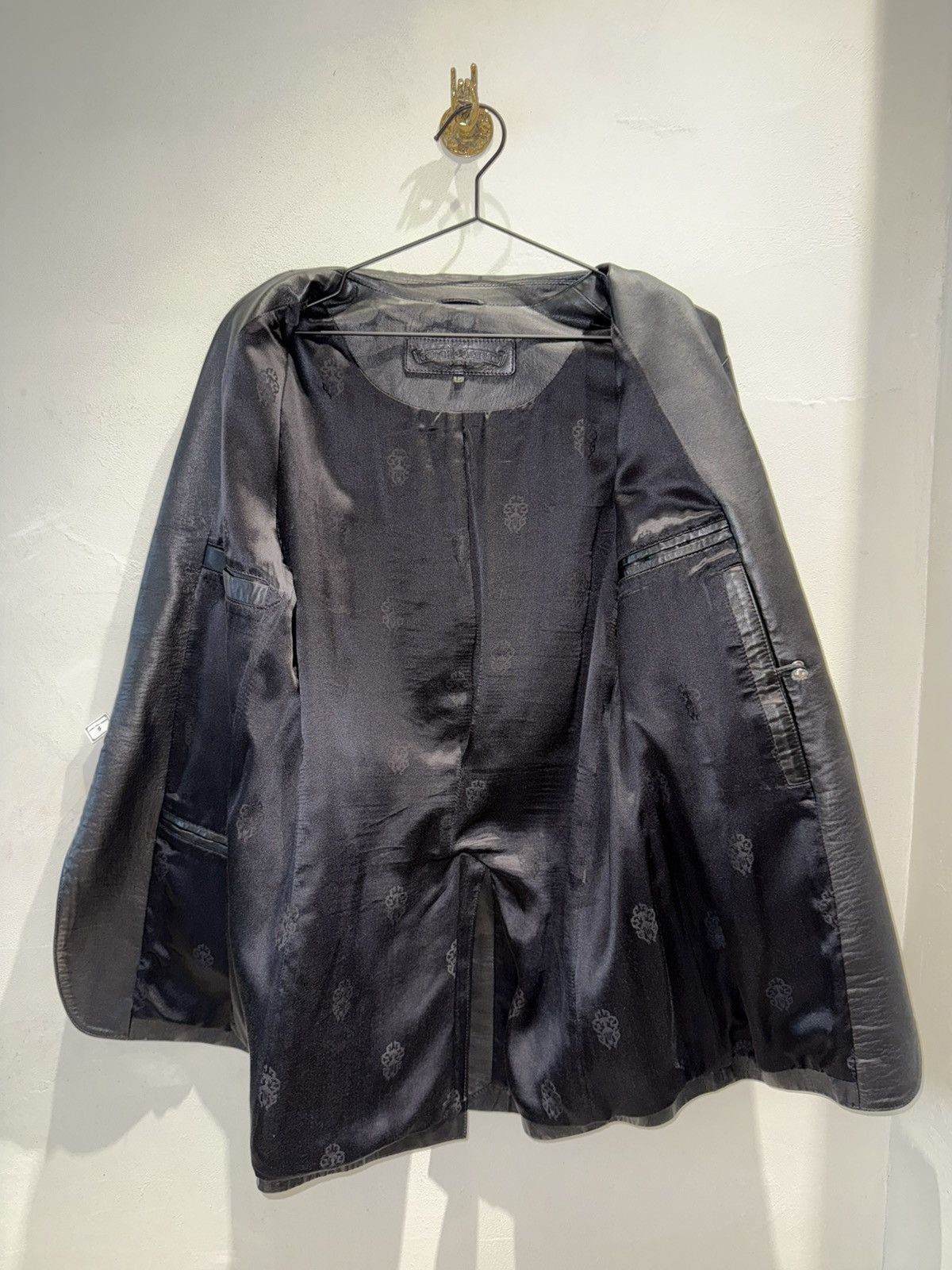Chrome Hearts Chrome Hearts Leather Jacket Classy RARE !! Size US L / EU 52-54 / 3 - 3 Thumbnail