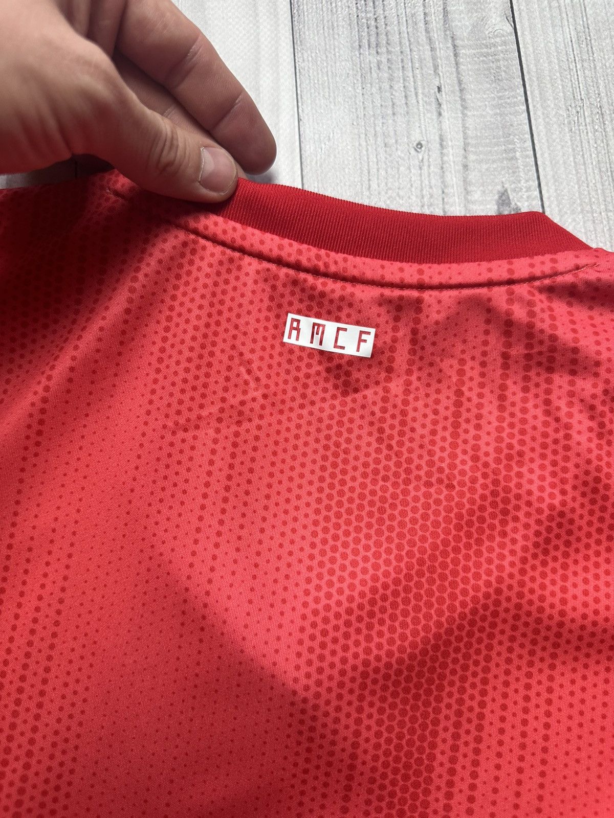 Vintage Real Madrid adidas red away soccer jersey rare size Xl Size US XL / EU 56 / 4 - 9 Thumbnail