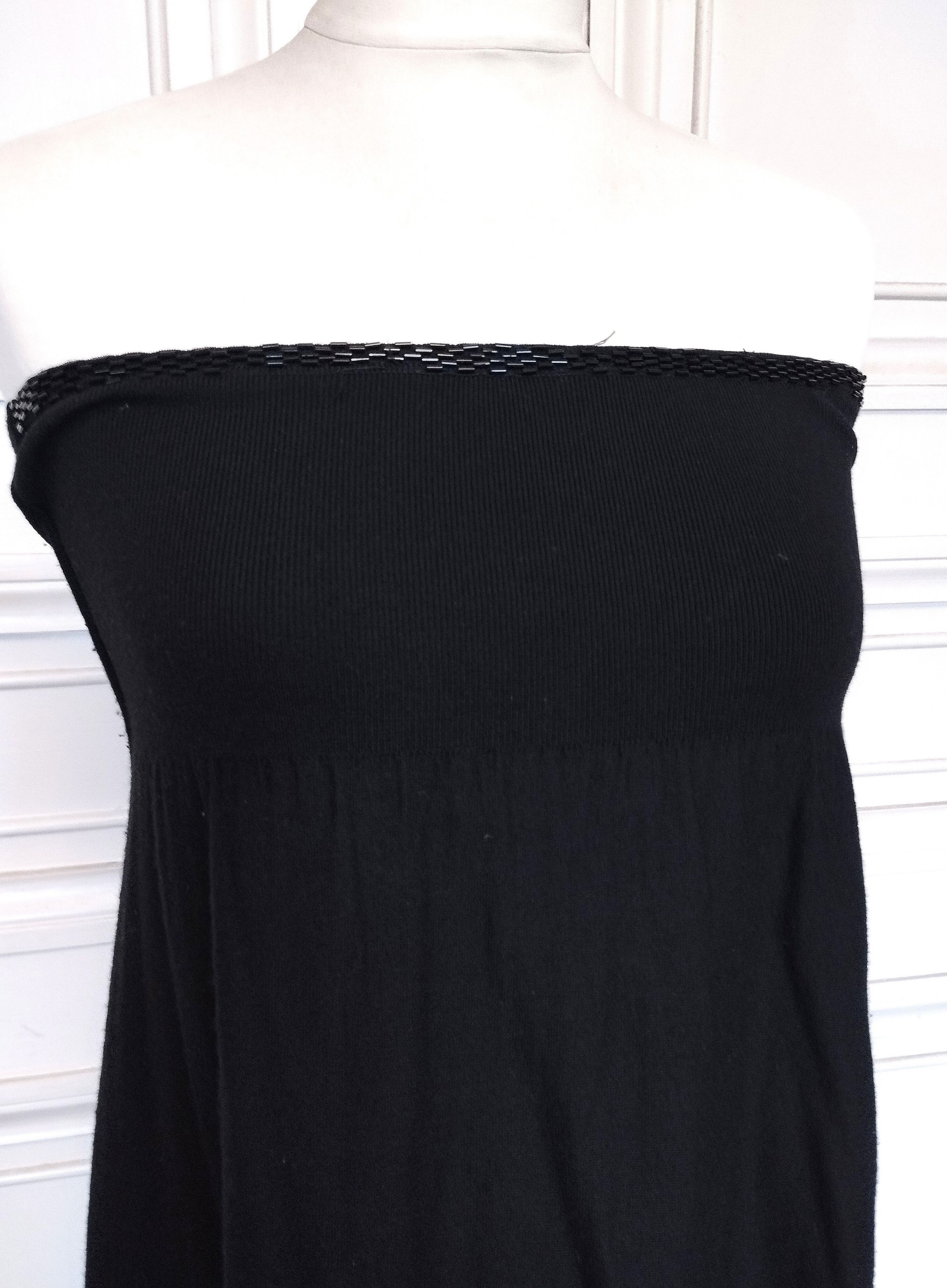 Sonia Rykiel Sonia Rykiel Robe Bustier Jupe Coton Soie Cachemire TS Size S / US 4 / IT 40 - 3 Thumbnail