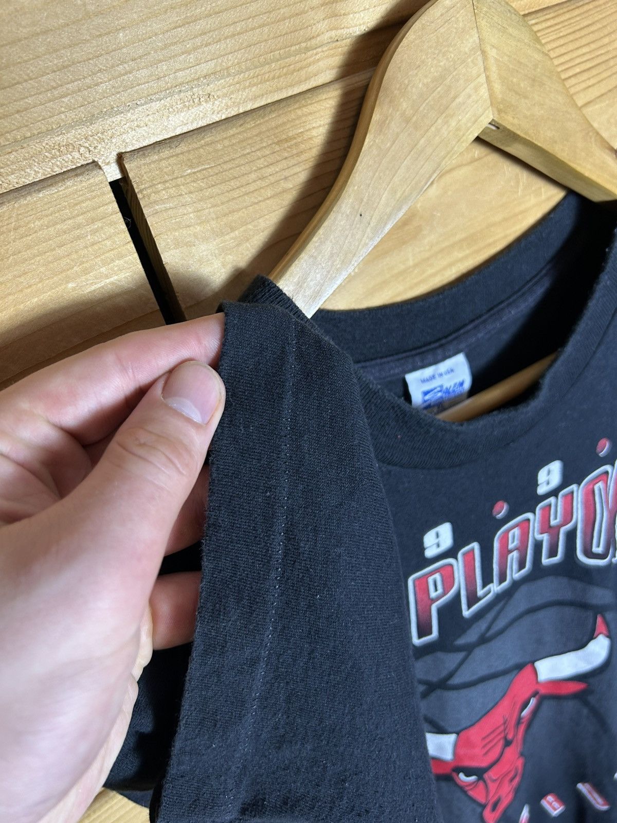 NBA Vintage 1995 Chicago Bulls single stitch t shirt Size US XL / EU 56 / 4 - 5 Thumbnail