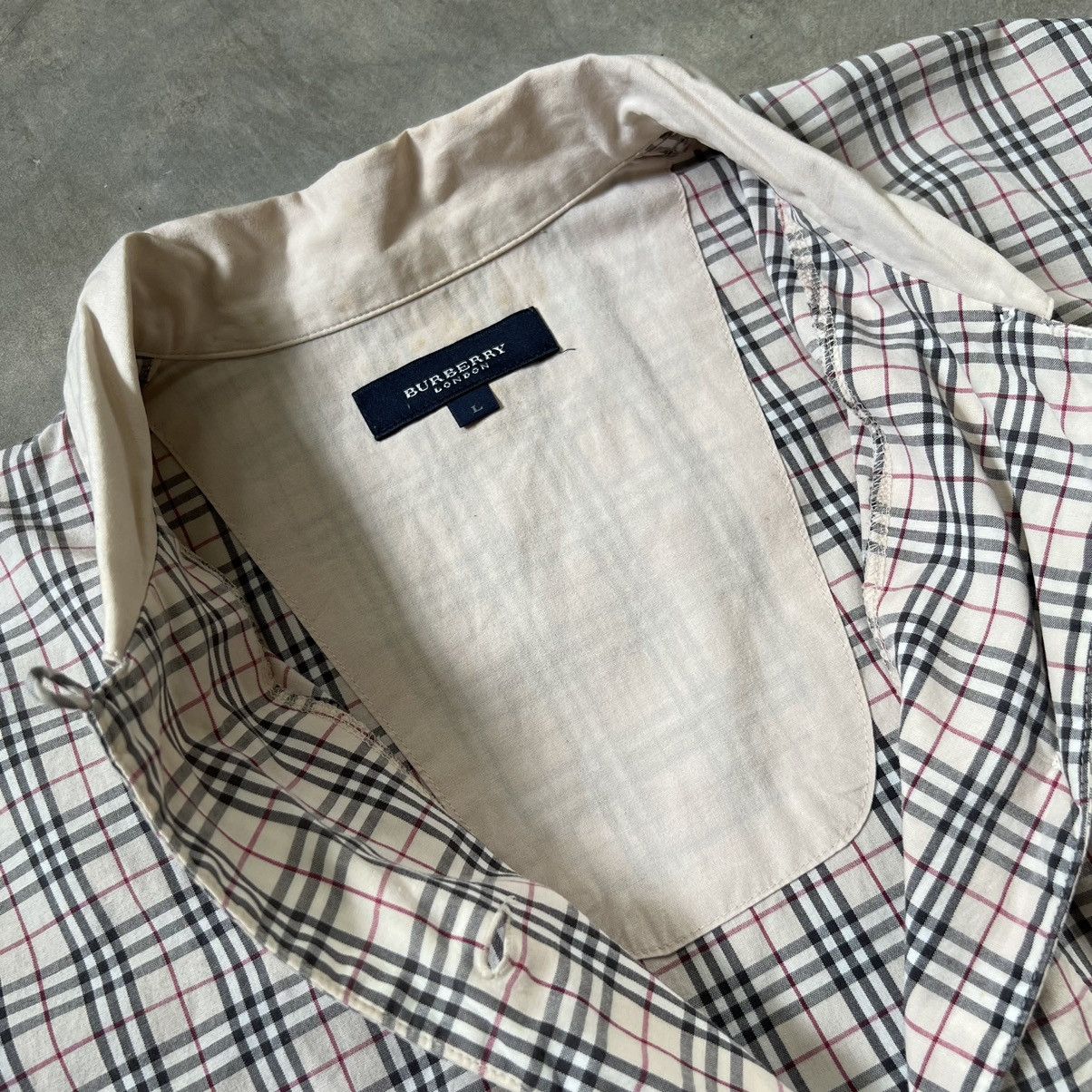 Burberry Vintage Burberry London Nova Check Button up Shirt Size L / US 10 / IT 46 - 4 Thumbnail