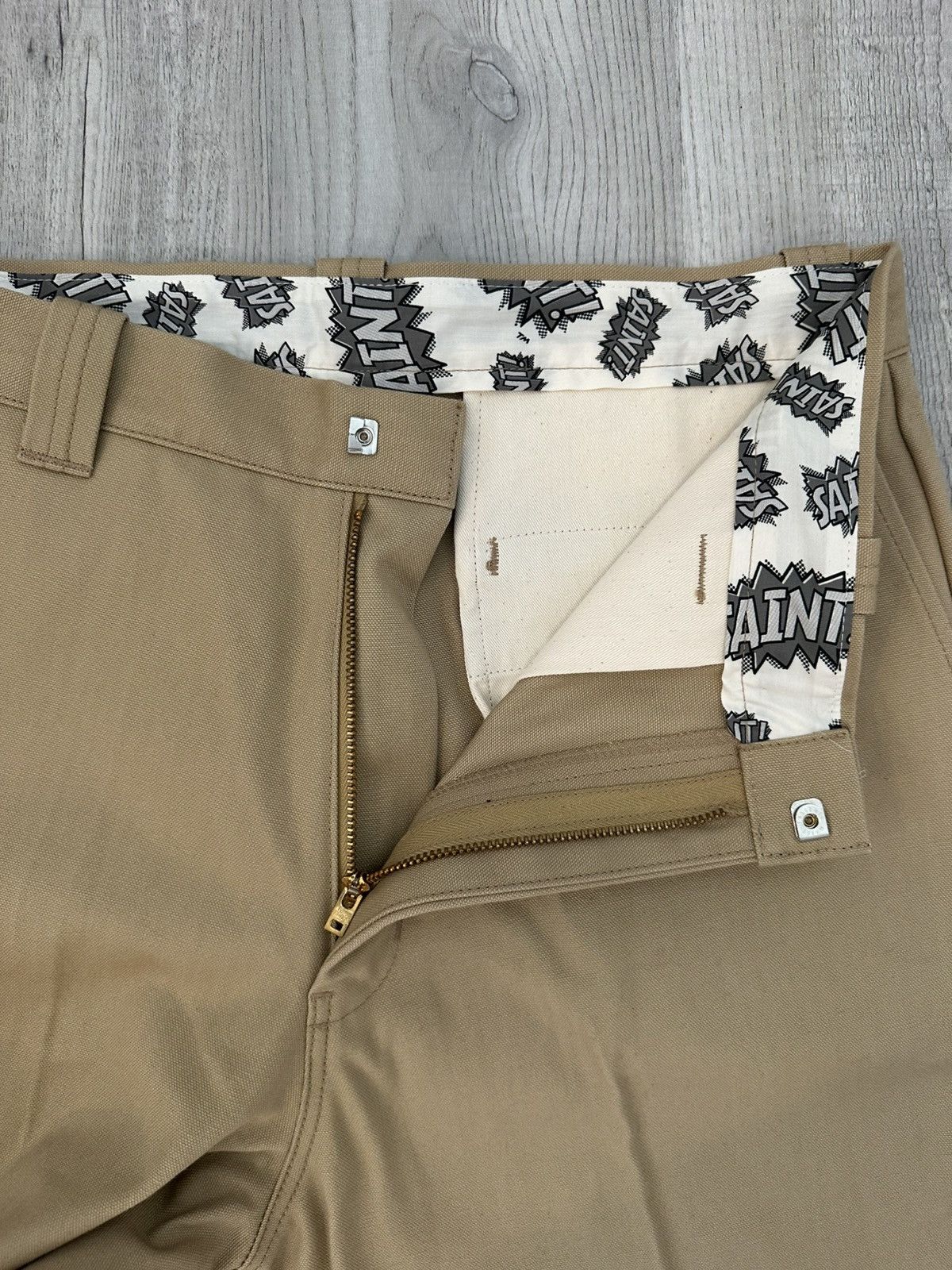 Saint Michael Saint Michael Cotton Canvas Khaki Pants Size US 32 / EU 48 - 6 Thumbnail