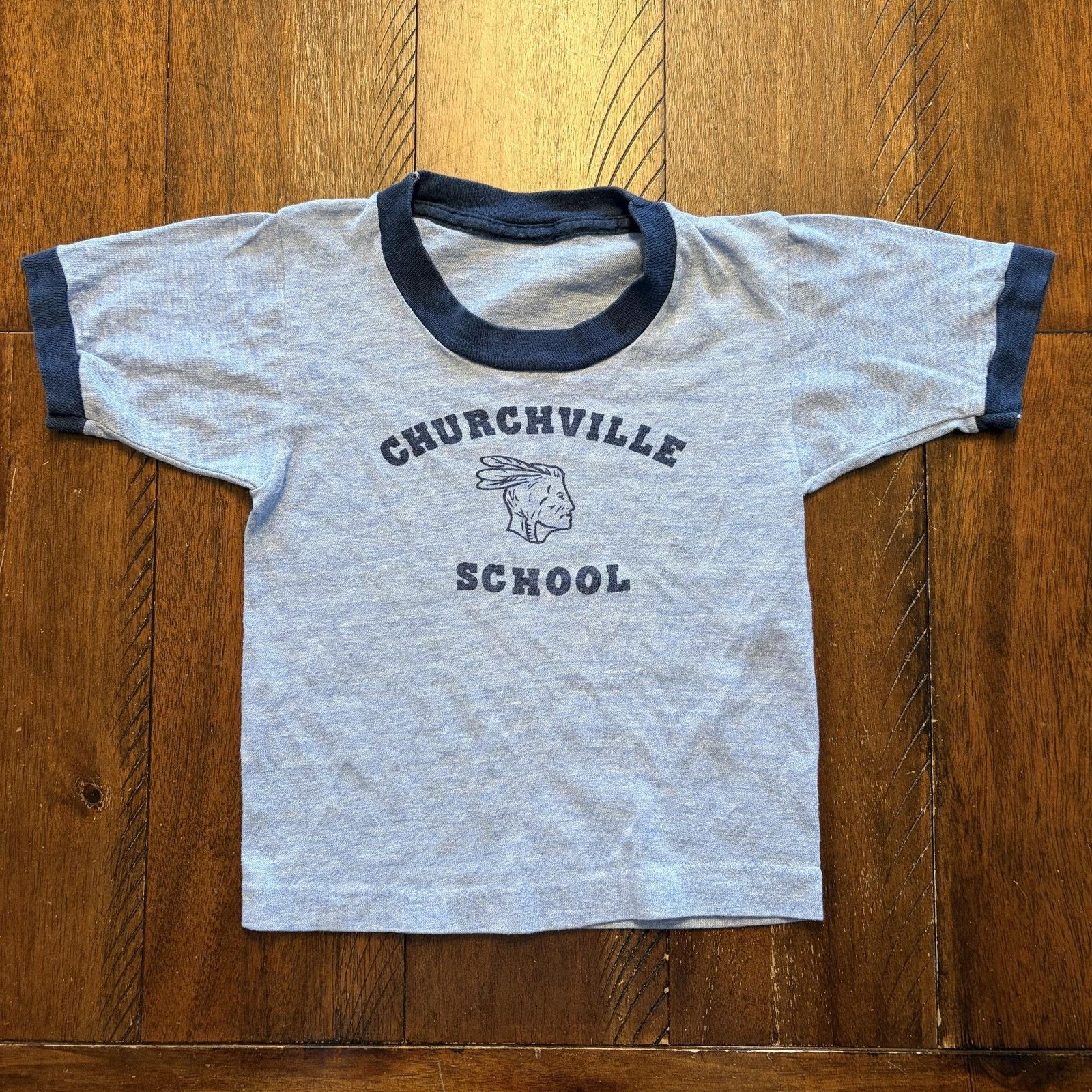 Vintage Vintage Churchville PA School Shirt Kids 4-5 Ringer Mascot Size US XXS / EU 40 - 2 Thumbnail