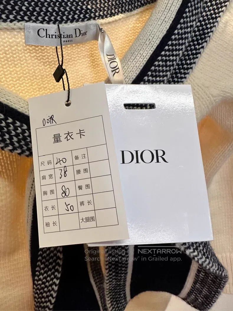 Dior Dior Beige sailor tie woollen sweater Size S / US 4 / IT 40 - 5 Thumbnail