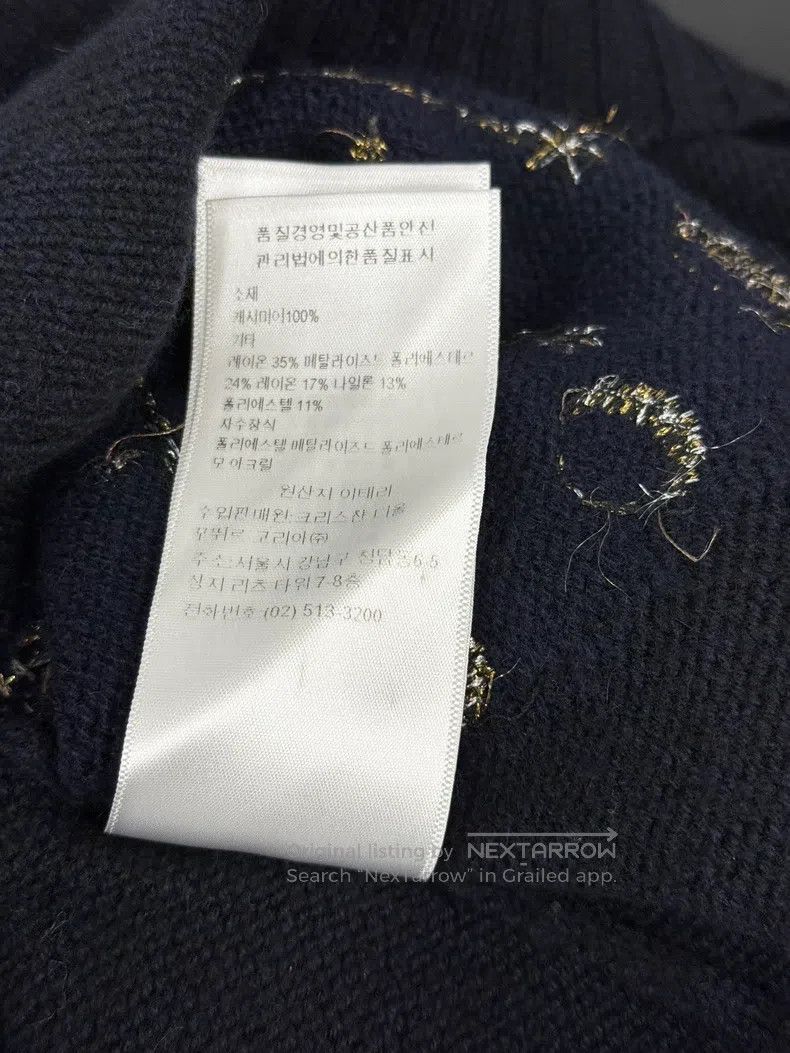 Dior Dior Black and blue gold silk moon phase black cashmere sw Size XXS / US 00 / IT 34 - 7 Thumbnail