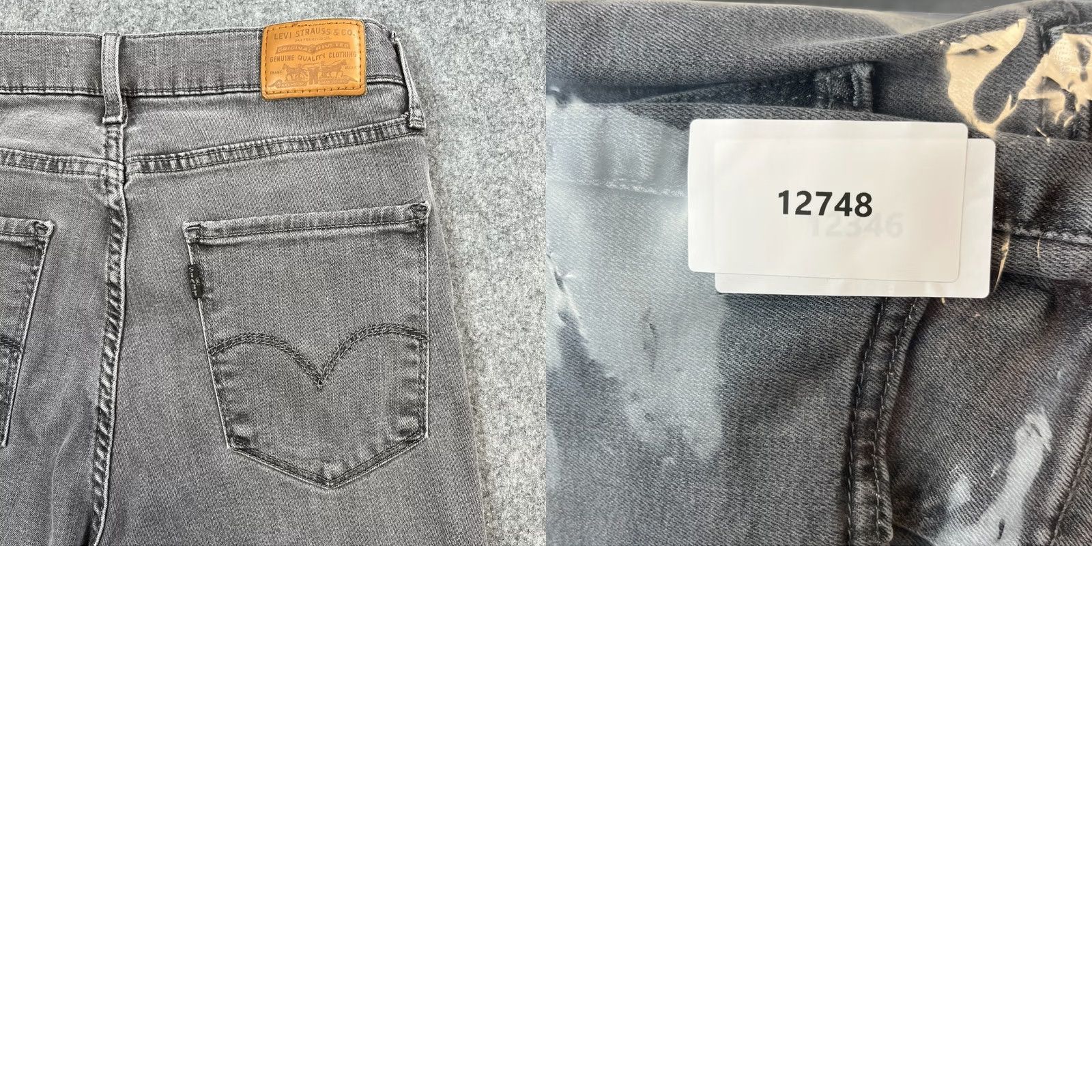 Levi's Levi's 724 Jeans High Rise Straight 29 32 UK 8 Grey Stretch Premium Denim Womens Slim 5-Pocket Modern Comfort Jeans Mens Womens Girls Size 30" / US 8 / IT 44 - 9 Thumbnail