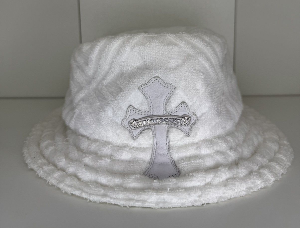 Chrome Hearts Chrome Hearts White Cross Patch Bucket Hat Size ONE SIZE - 2 Thumbnail