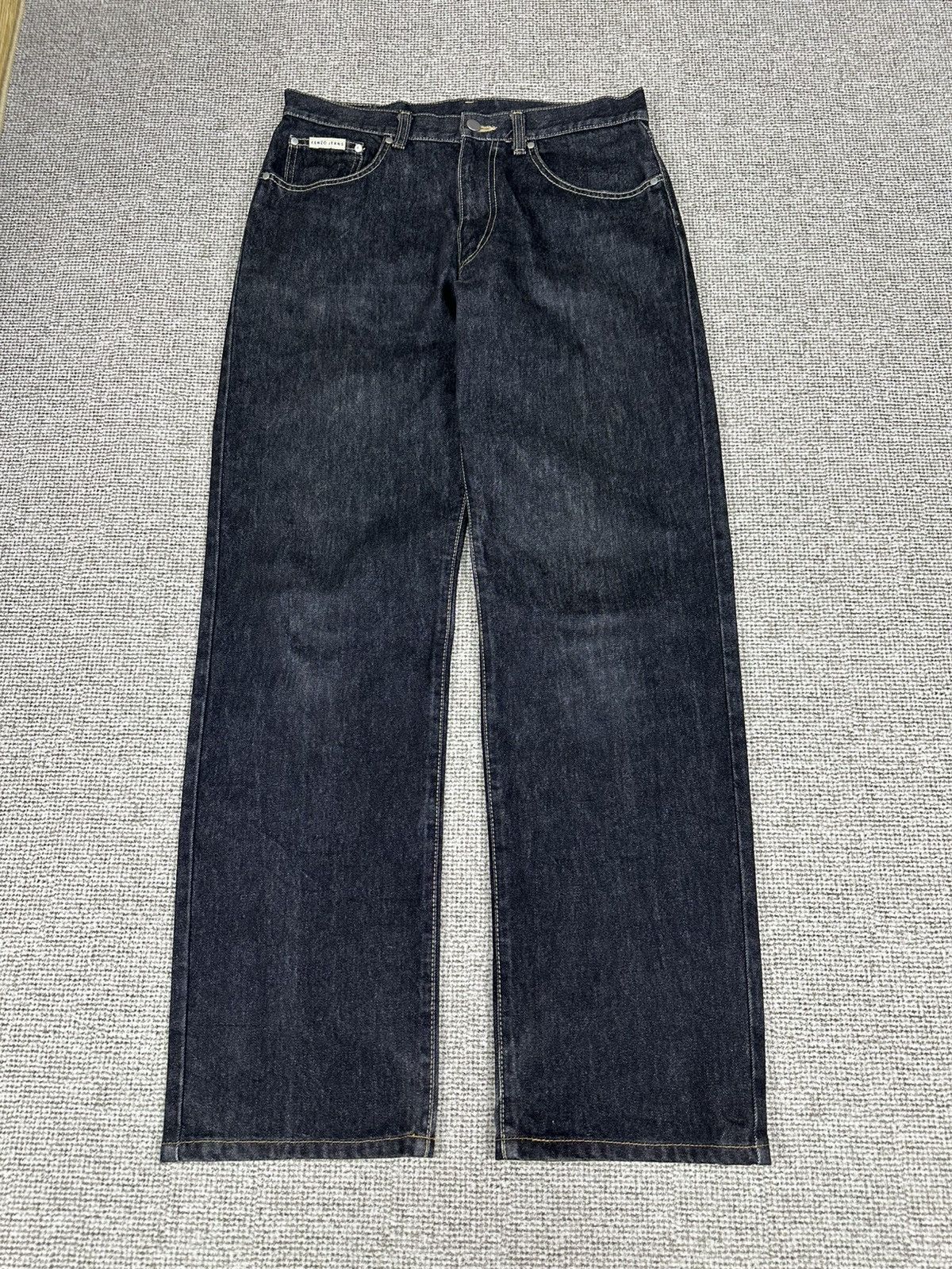 Kenzo Vintage Kenzo Black Denim 31x32 D774 Size US 31 - 1 Thumbnail