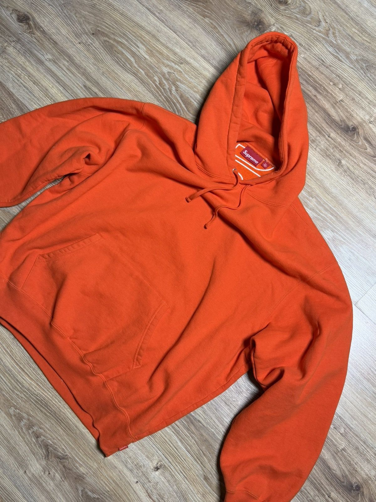 Supreme Supreme orange hoodie Size US L / EU 52-54 / 3 - 5 Thumbnail