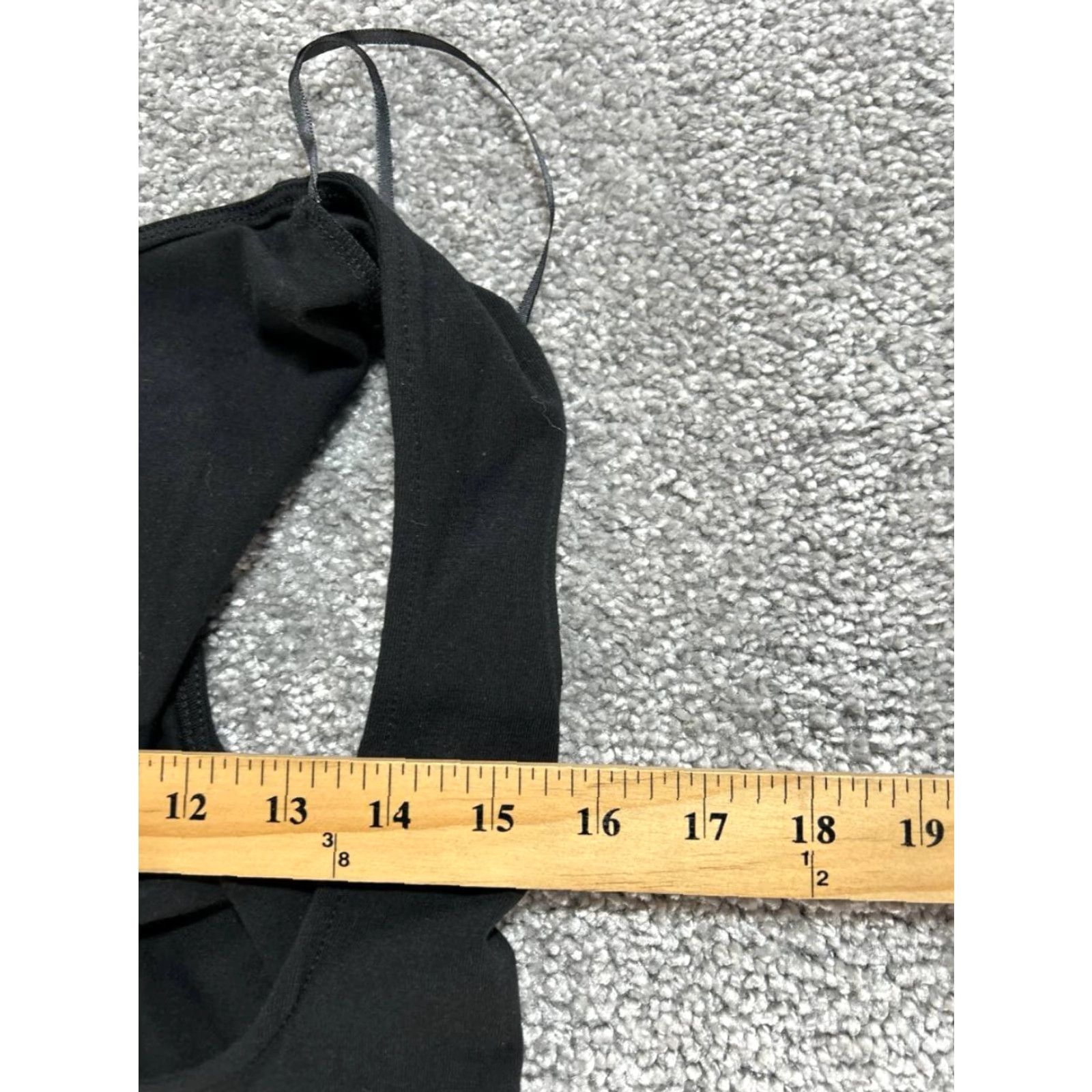 Madewell Madewell T-Shirt Womens Large Black Cotton Elastane Slim Low Back Sleeveless Crew Neck Casual Flatting New Size L / US 10 / IT 46 - 6 Thumbnail
