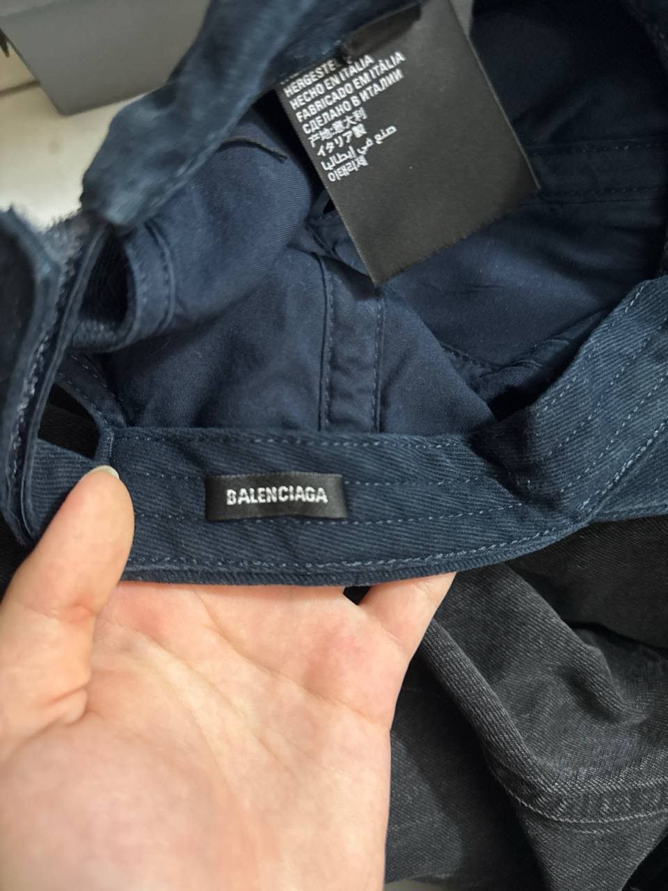 Balenciaga Balenciaga navy cap Size ONE SIZE - 7 Thumbnail