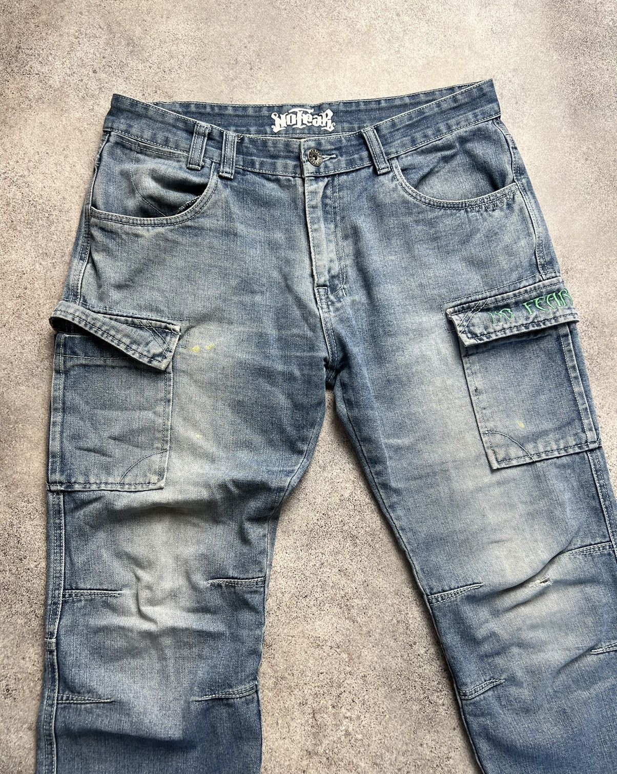 No Fear × Vintage No Fear vintage cargo jeans Size US 34 / EU 50 - 4 Thumbnail