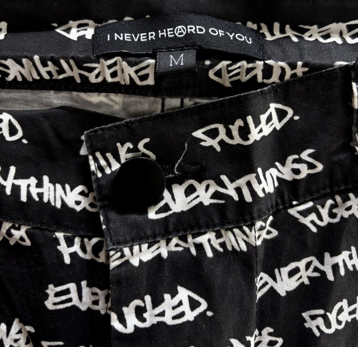 ineverheardofyou INEVERHEARDOFYOU - “Everything’s Fucked” Pants Size US 32 / EU 48 - 3 Thumbnail