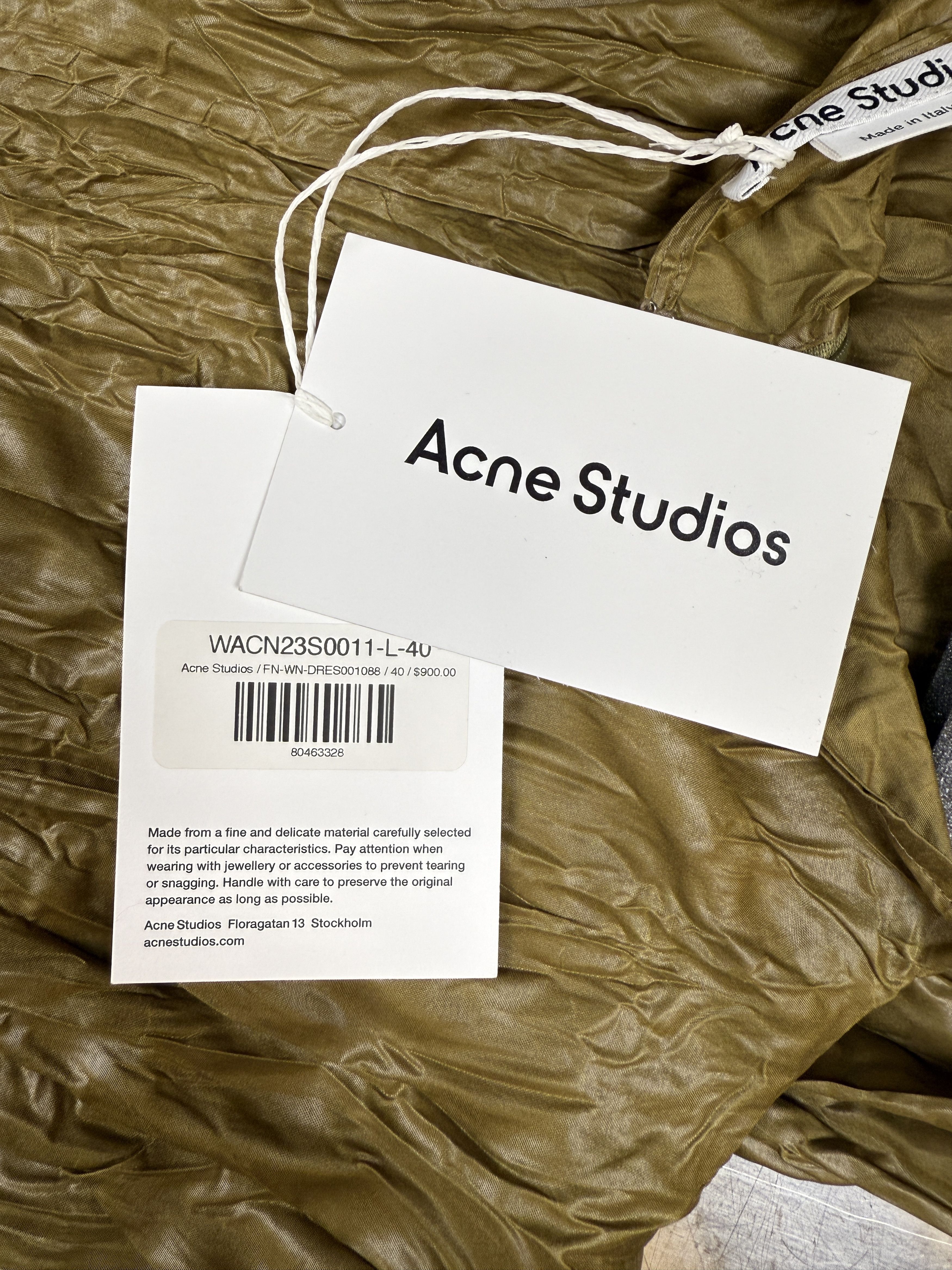 Acne Studios $900 Acne Studios Crinkled Maxi Dress Size M / US 6-8 / IT 42-44 - 8 Thumbnail