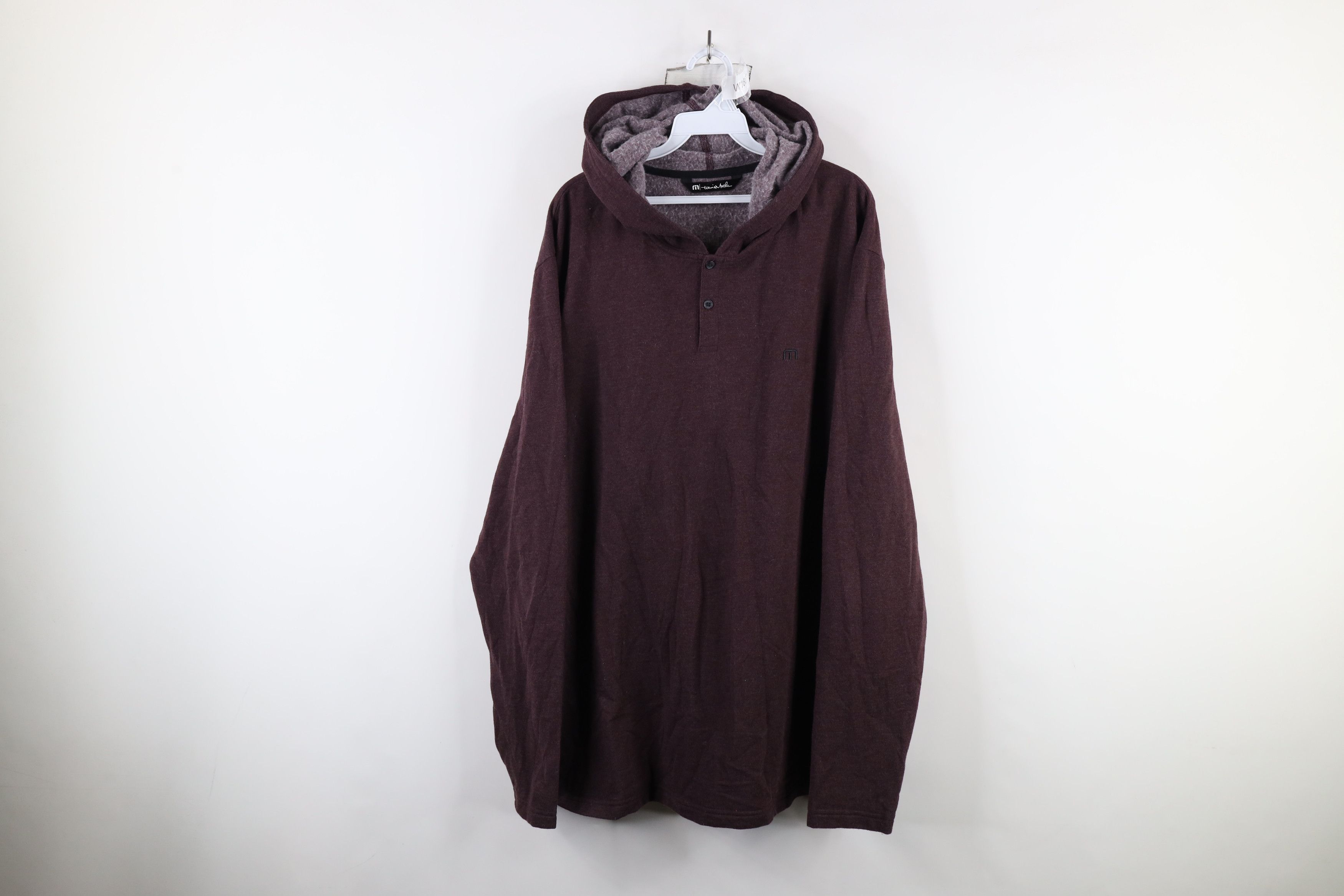 TravisMathew × Vintage Travis Mathew Golf Soft Knit Henley Hoodie Sweatshirt Purple Size US XXL / EU 58 / 5 - 1 Thumbnail