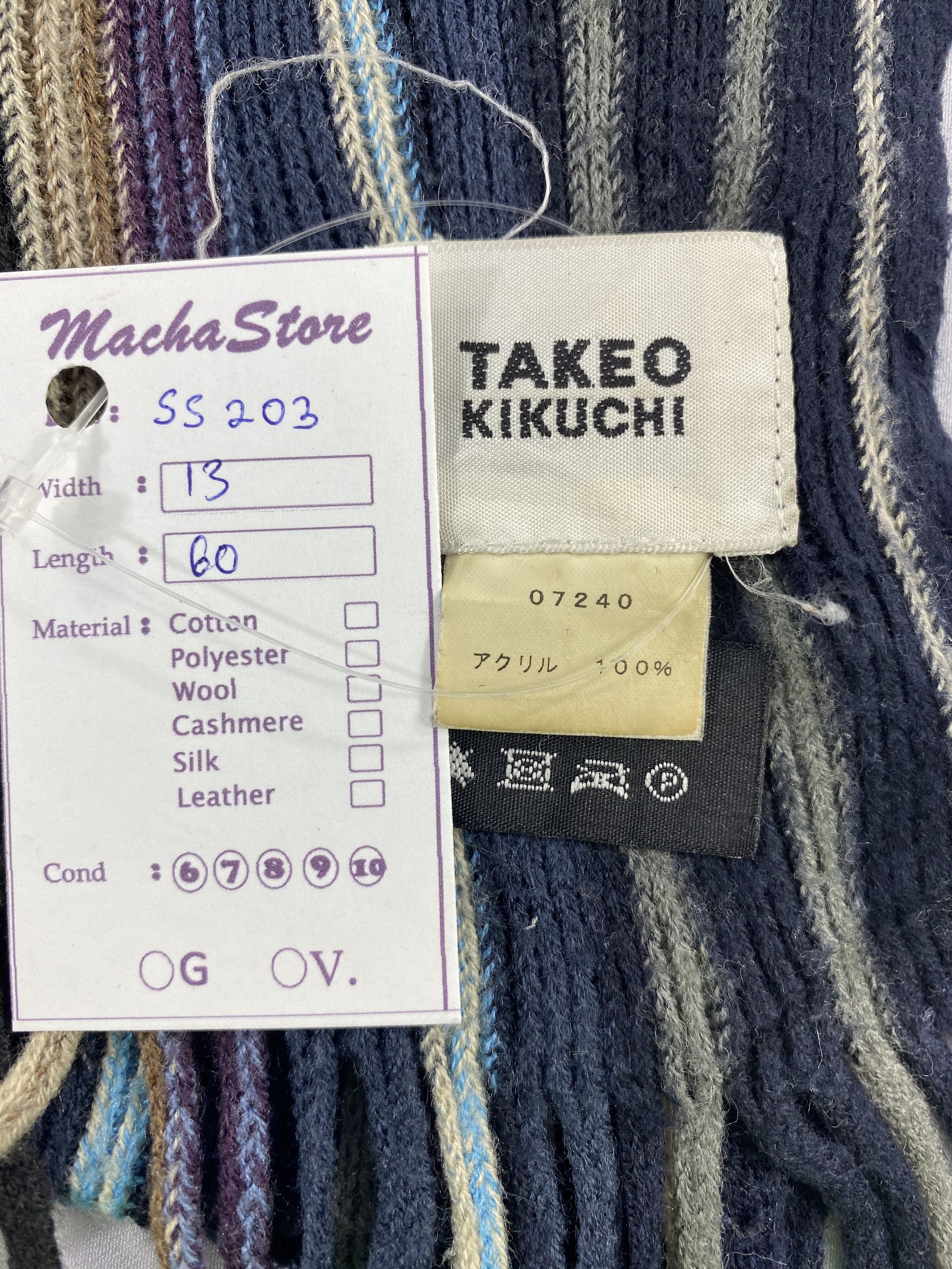 Takeo Kikuchi Takeo Kikuchi Scarf / Muffler / Neckwear Size ONE SIZE - 4 Thumbnail
