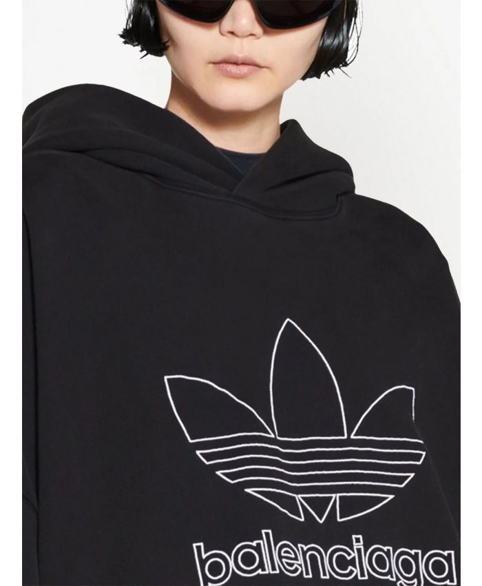 Adidas × Balenciaga o1mt1gz0924 Hoodie Large Fit in Black Size US L / EU 52-54 / 3 - 5 Thumbnail