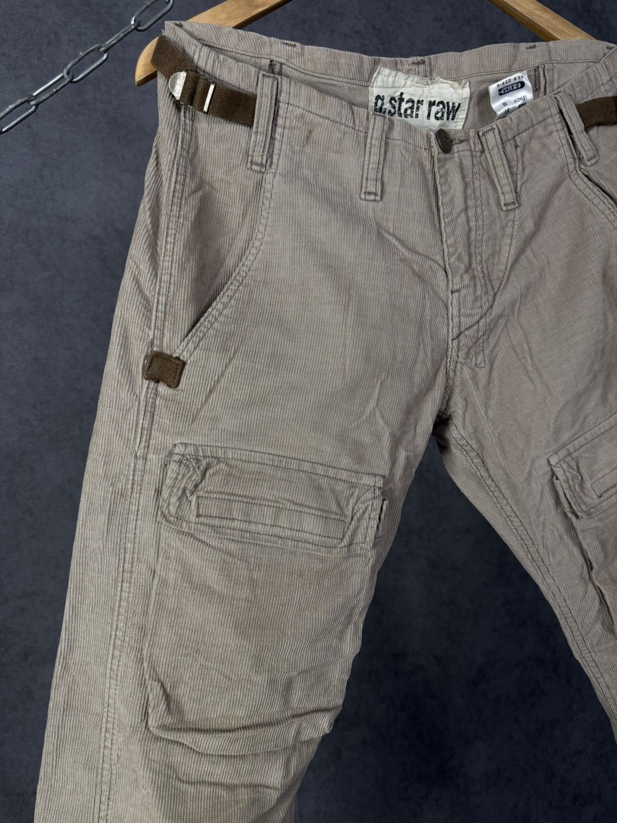 G-Star G Star Raw vintage cargo velvet pants Size US 31 - 3 Thumbnail