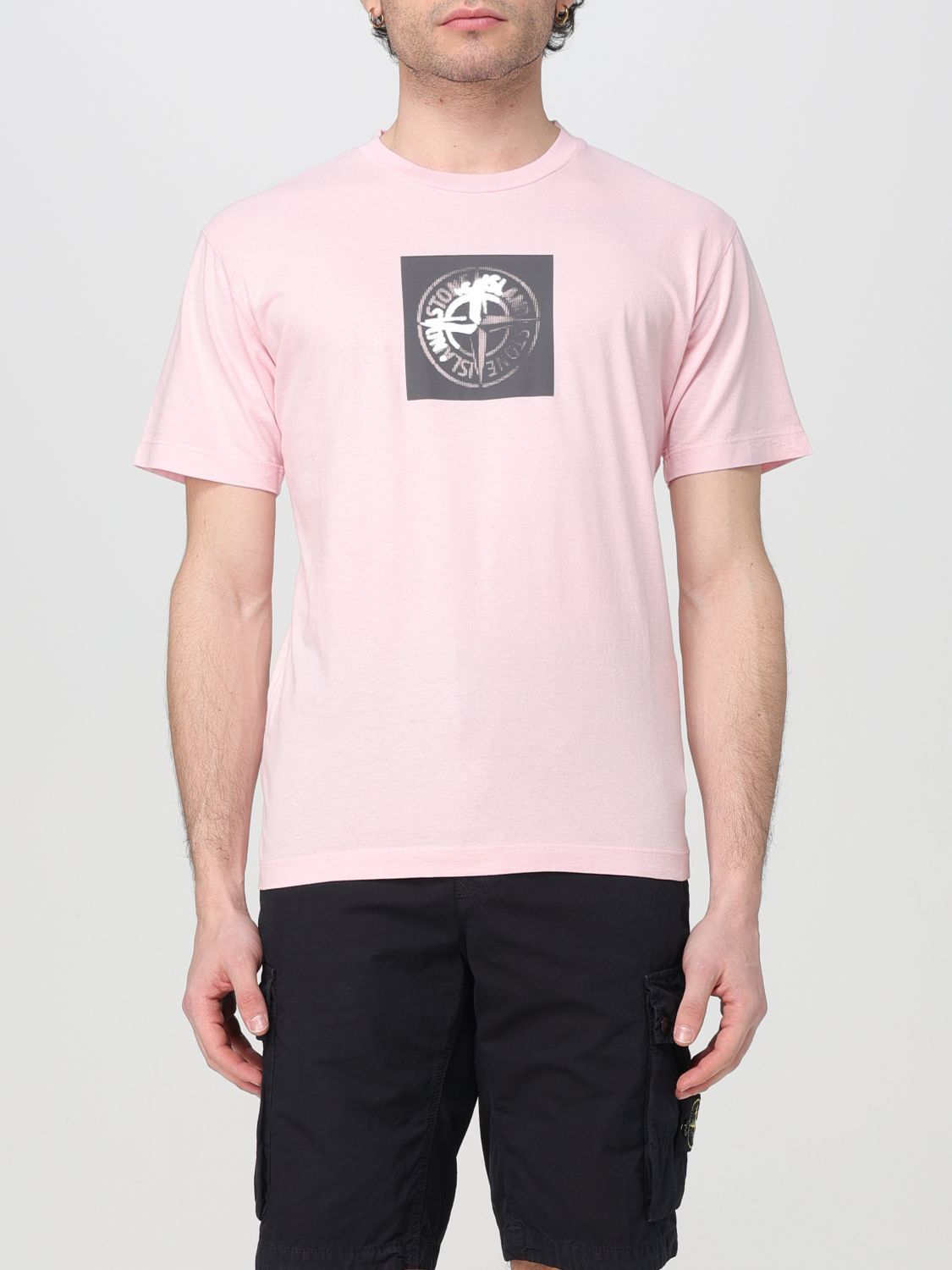 image of Stone Island T-Shirt Men Pink (Size Small)