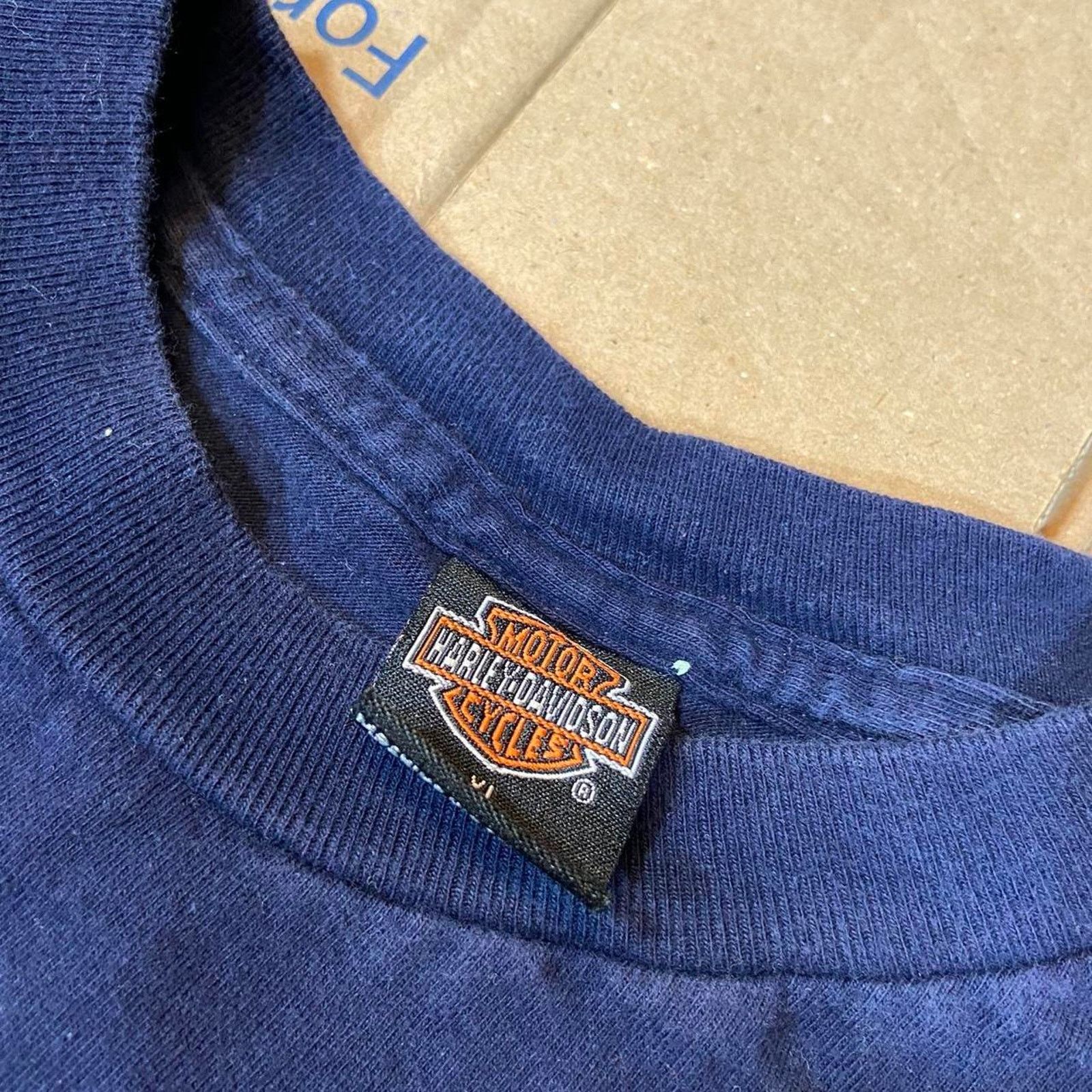 Harley Davidson 2000s navy harley davidson motorcycle Size US L / EU 52-54 / 3 - 3 Thumbnail