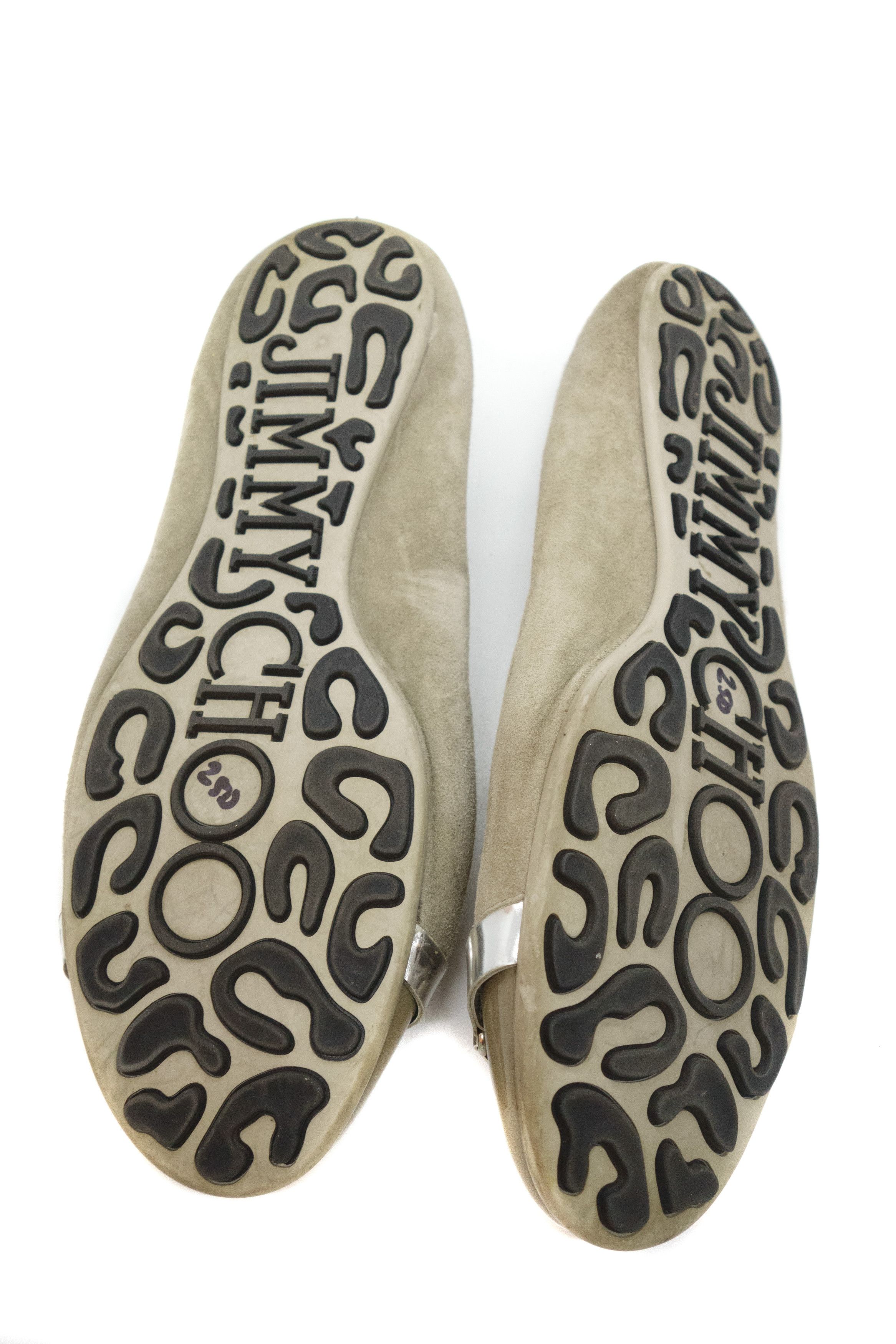 Jimmy Choo Suede Boat Flats Size US 8 / IT 38 - 3 Thumbnail