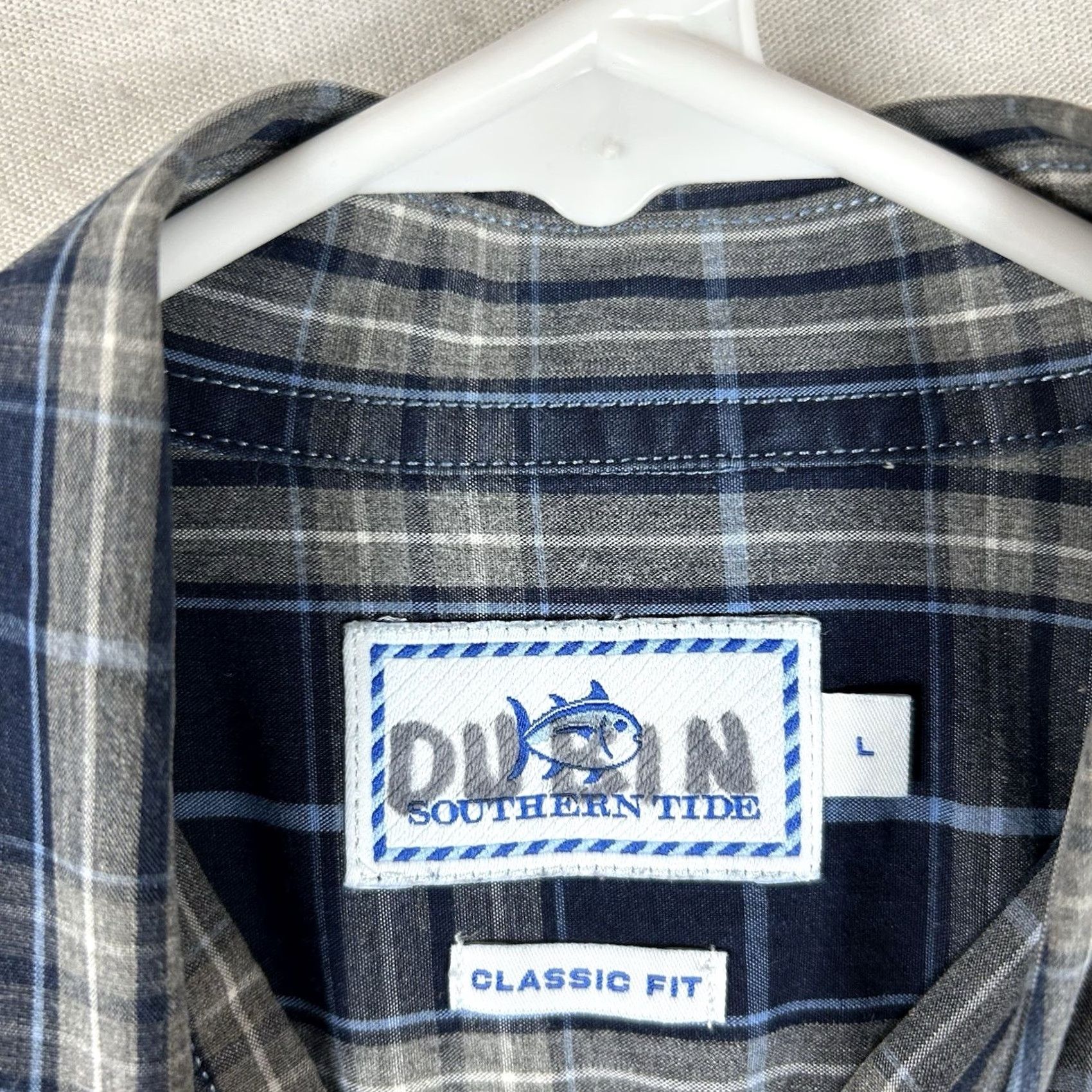 Southern Tide Southern Tide Classic Fit Long Sleeve Button Up Shirt Mens Large Blue Plaid Top Size US L / EU 52-54 / 3 - 3 Thumbnail
