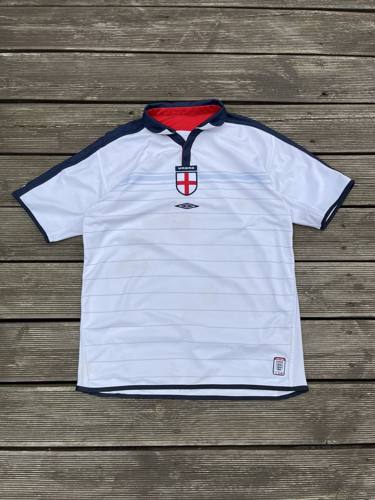 Umbro Vintage England National Team 03/05 Umbro Home Jersey Size US L / EU 52-54 / 3 - 11 Thumbnail