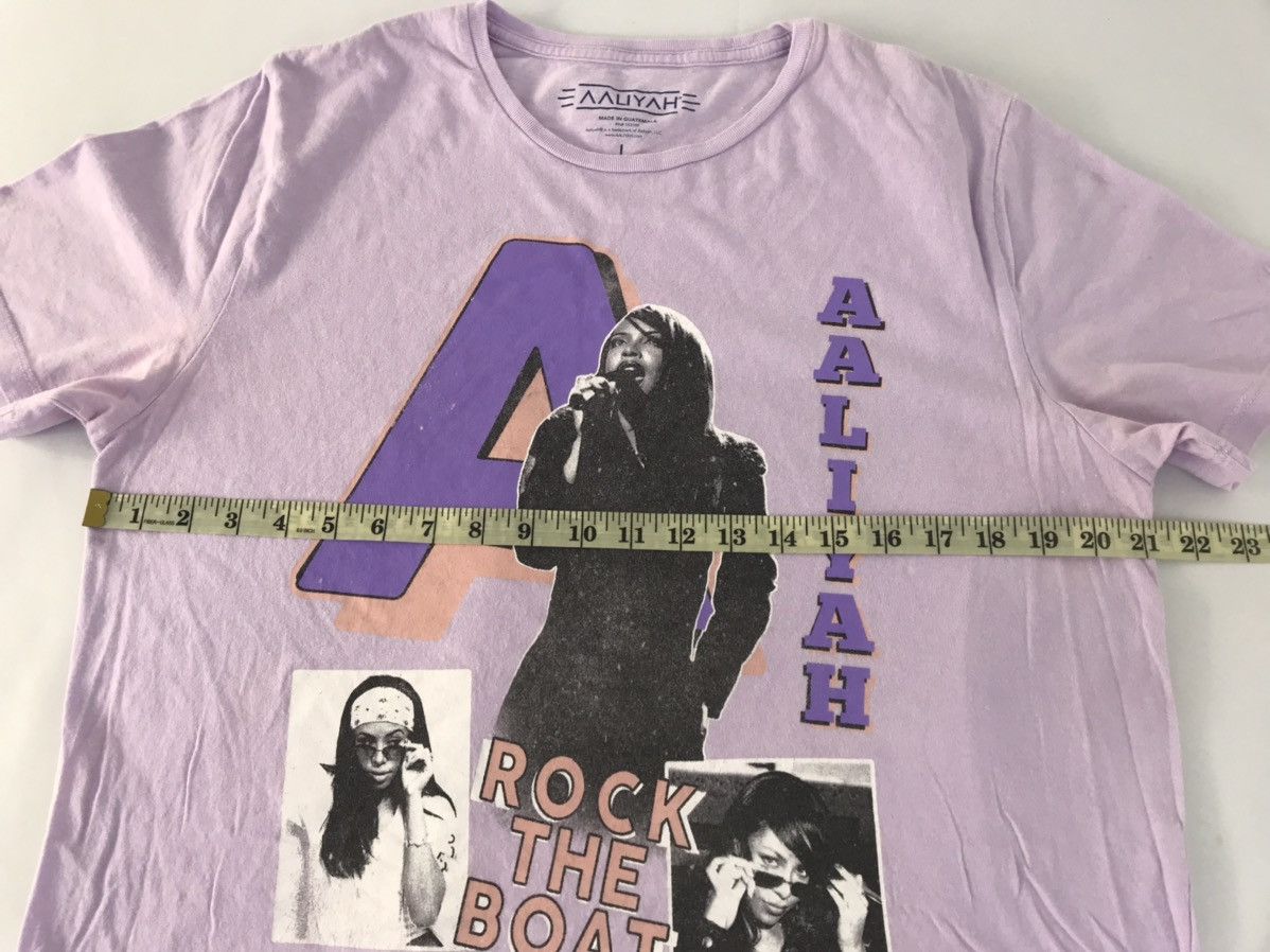 Band Tees Aaliyah Rock The Boat Second Single Album Printed Tee Size US L / EU 52-54 / 3 - 7 Thumbnail