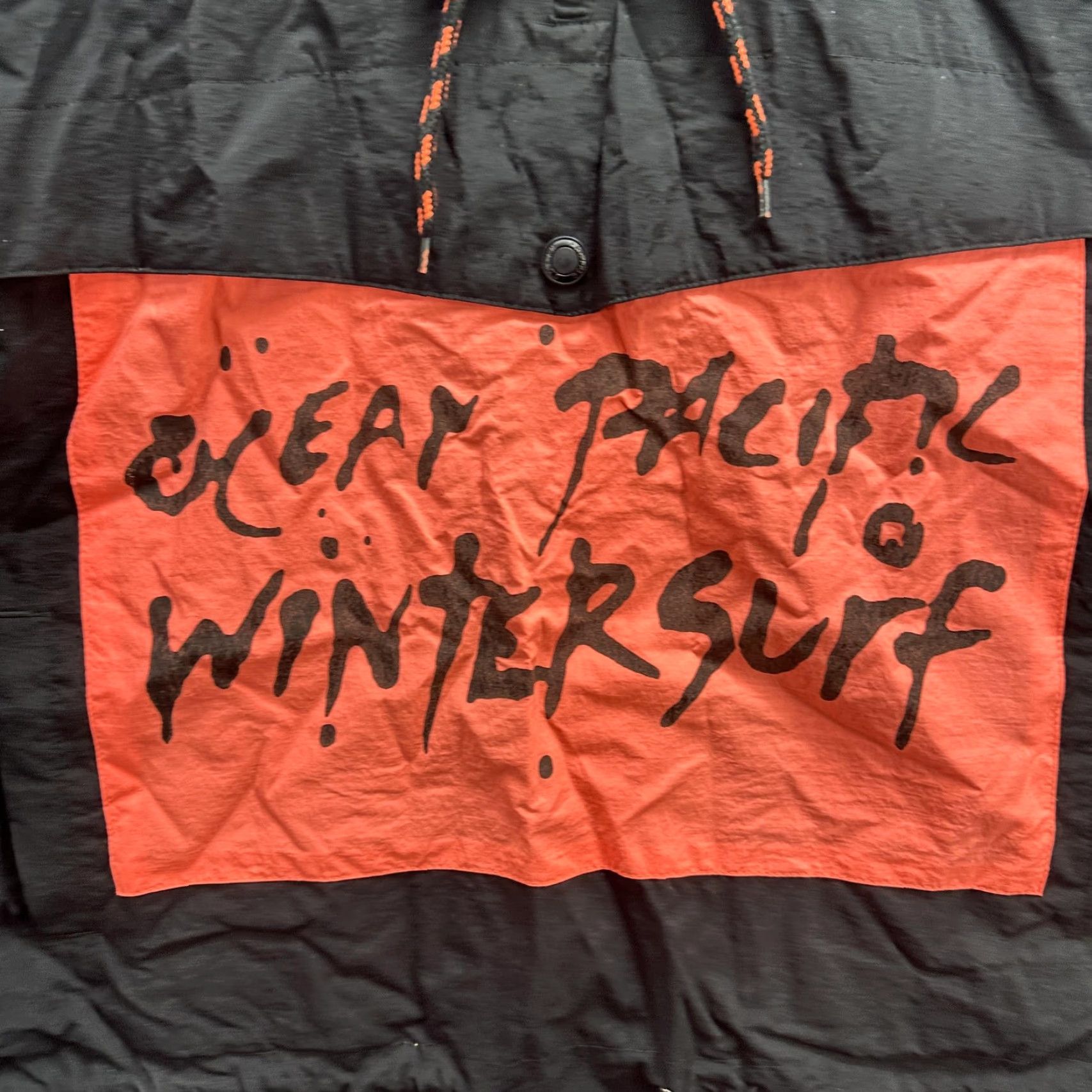 Ocean Pacific VINTAGE Ocean Pacific Jacket Womens M Black Wintersurf Hooded Anorak Surf Size M / US 6-8 / IT 42-44 - 4 Thumbnail